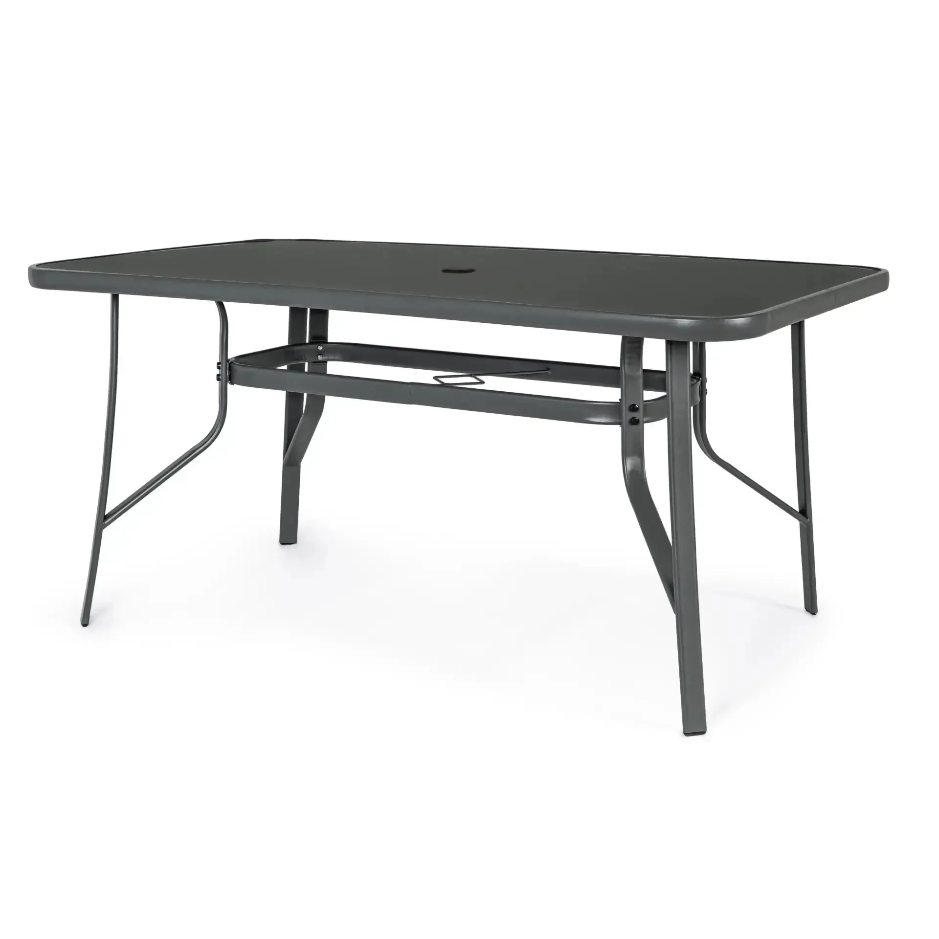 Stół ogrodowy MARTINEZ 150x90 Bizzotto antracytowy stal