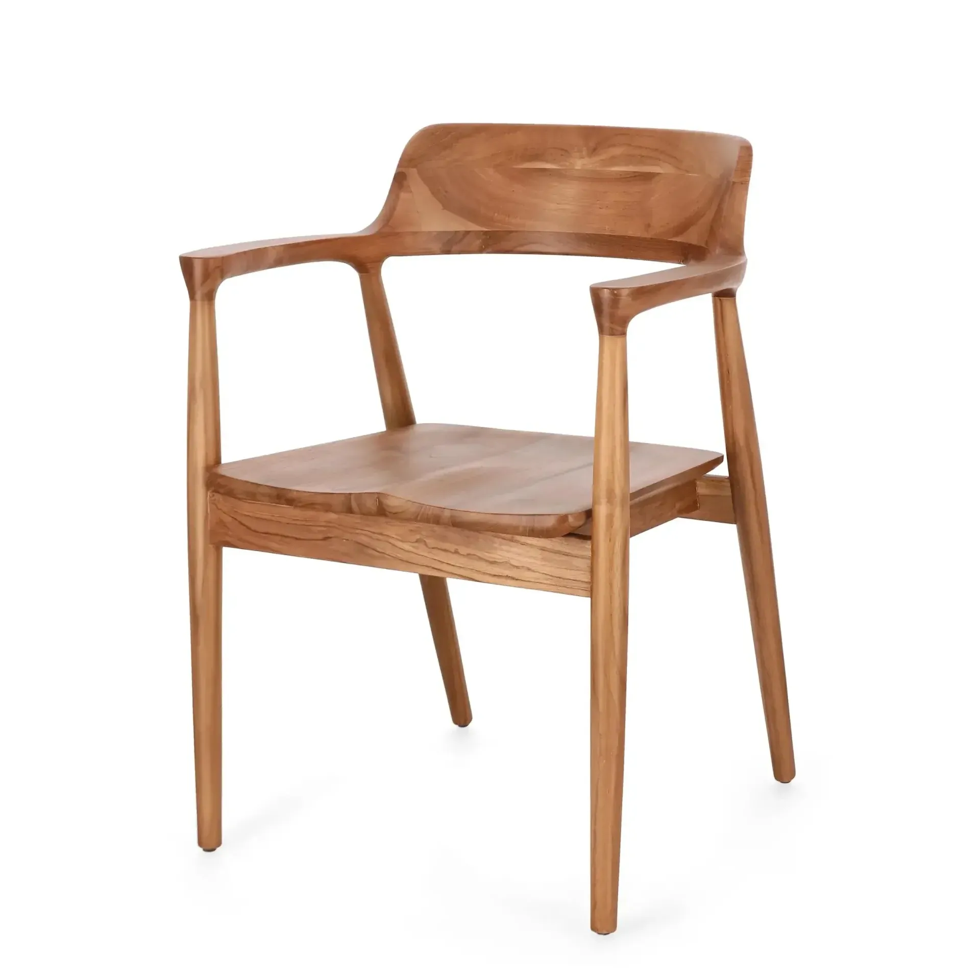 Krzesło SUZY 59x58 Bizzotto brązowe drewno teak