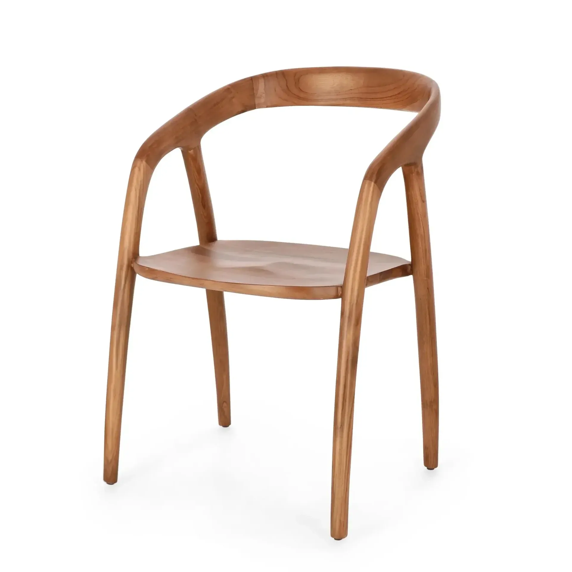 Krzesło DOTTU 55 x 56.5 Bizzotto brązowe drewno teak