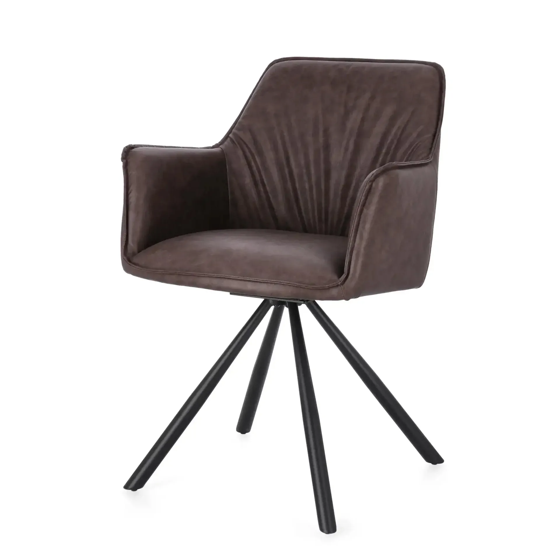 Krzesło obrotowe BREVAL 59.5x61 Bizzotto ciemny brąz stal