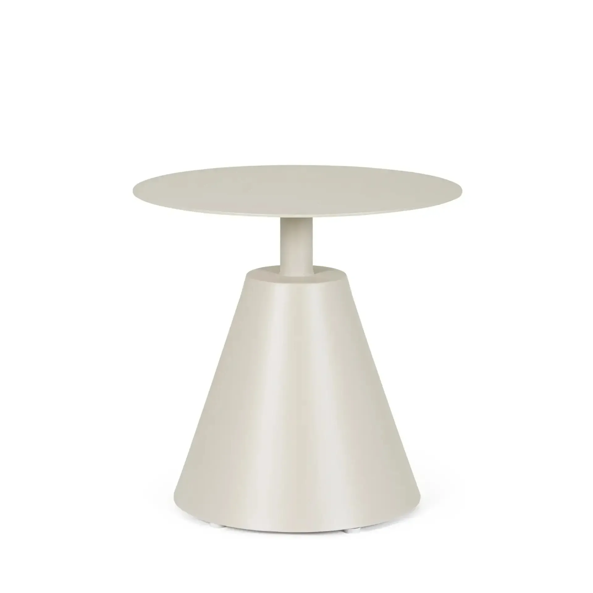 Stolik ogrodowy ALOHA Ø50 Bizzotto beżowy aluminium