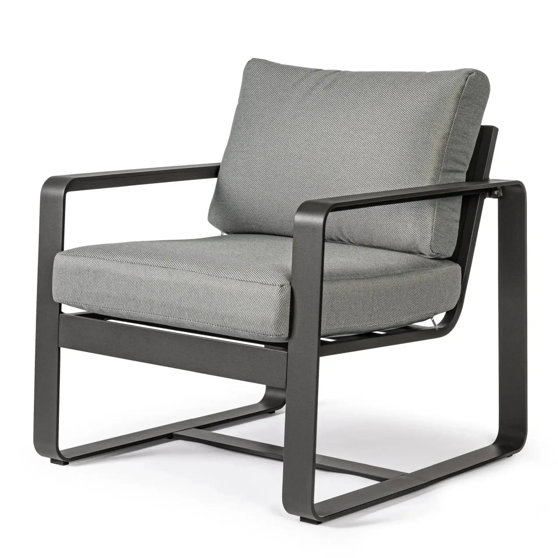 Fotel ogrodowy MERRIGAN 74x78 Bizzotto szary aluminium