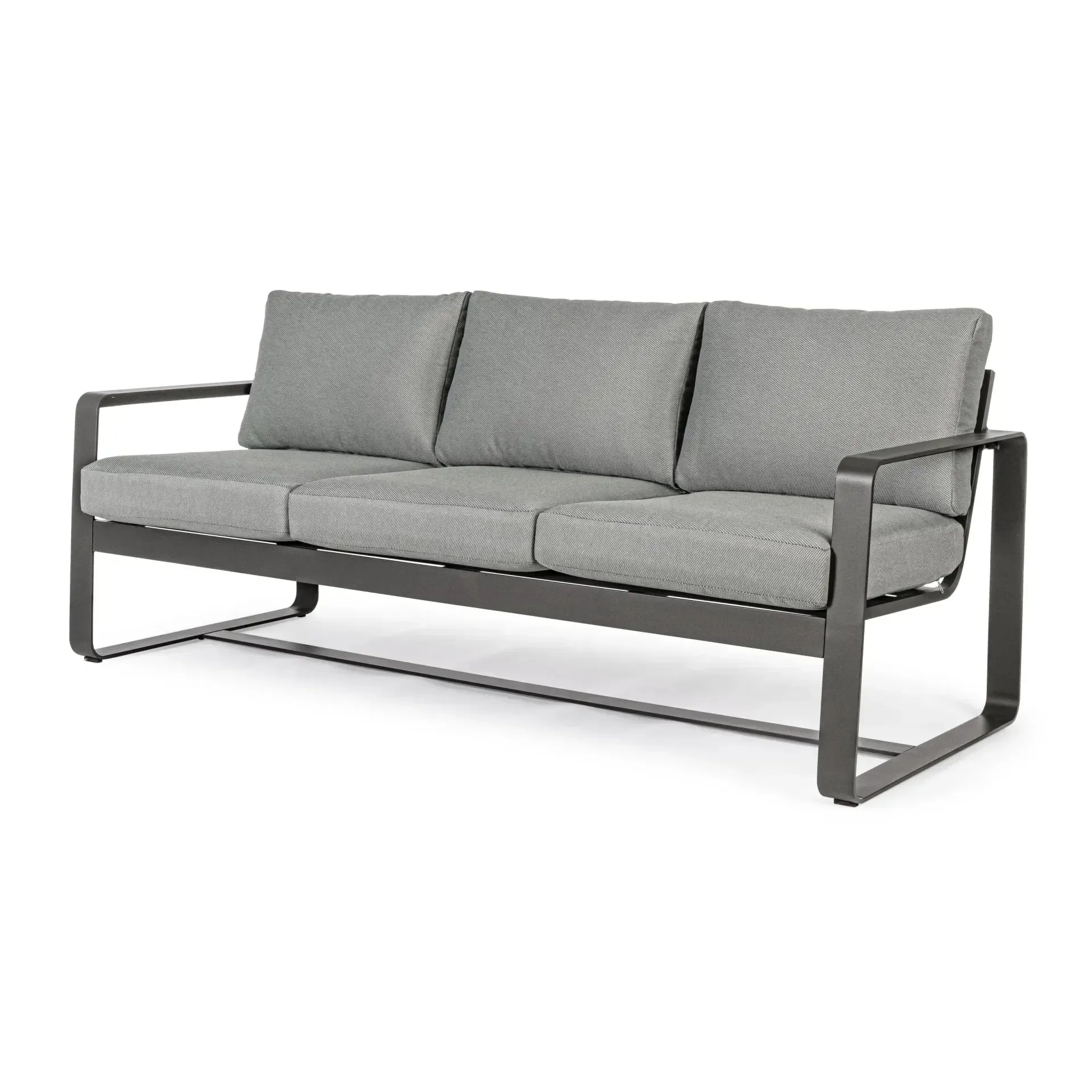 Sofa ogrodowa 3 osobowa MERRIGAN 194x78 Bizzotto szara aluminium