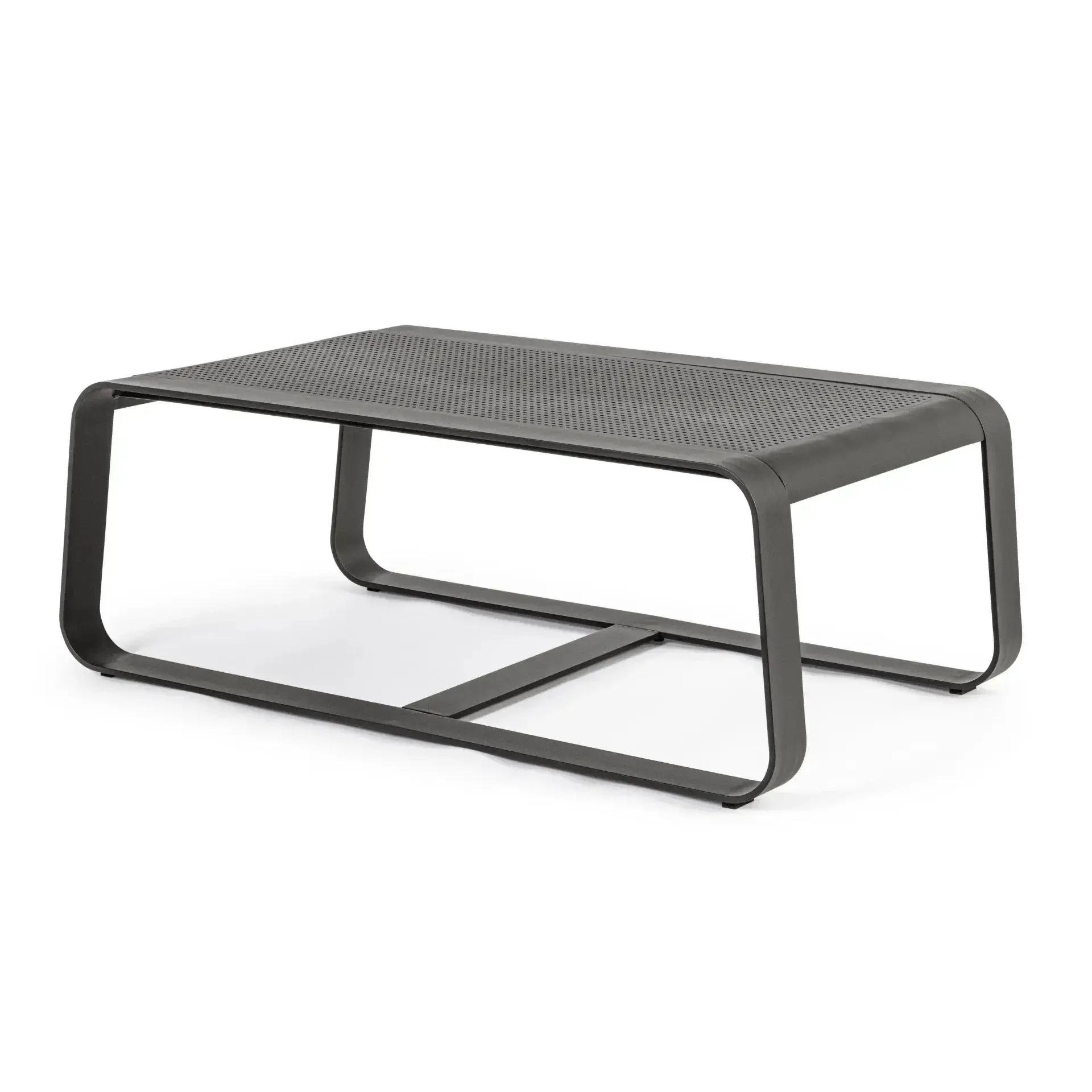 Stolik kawowy ogrodowy MERRIGAN 105x62 Bizzotto antracytowy aluminium