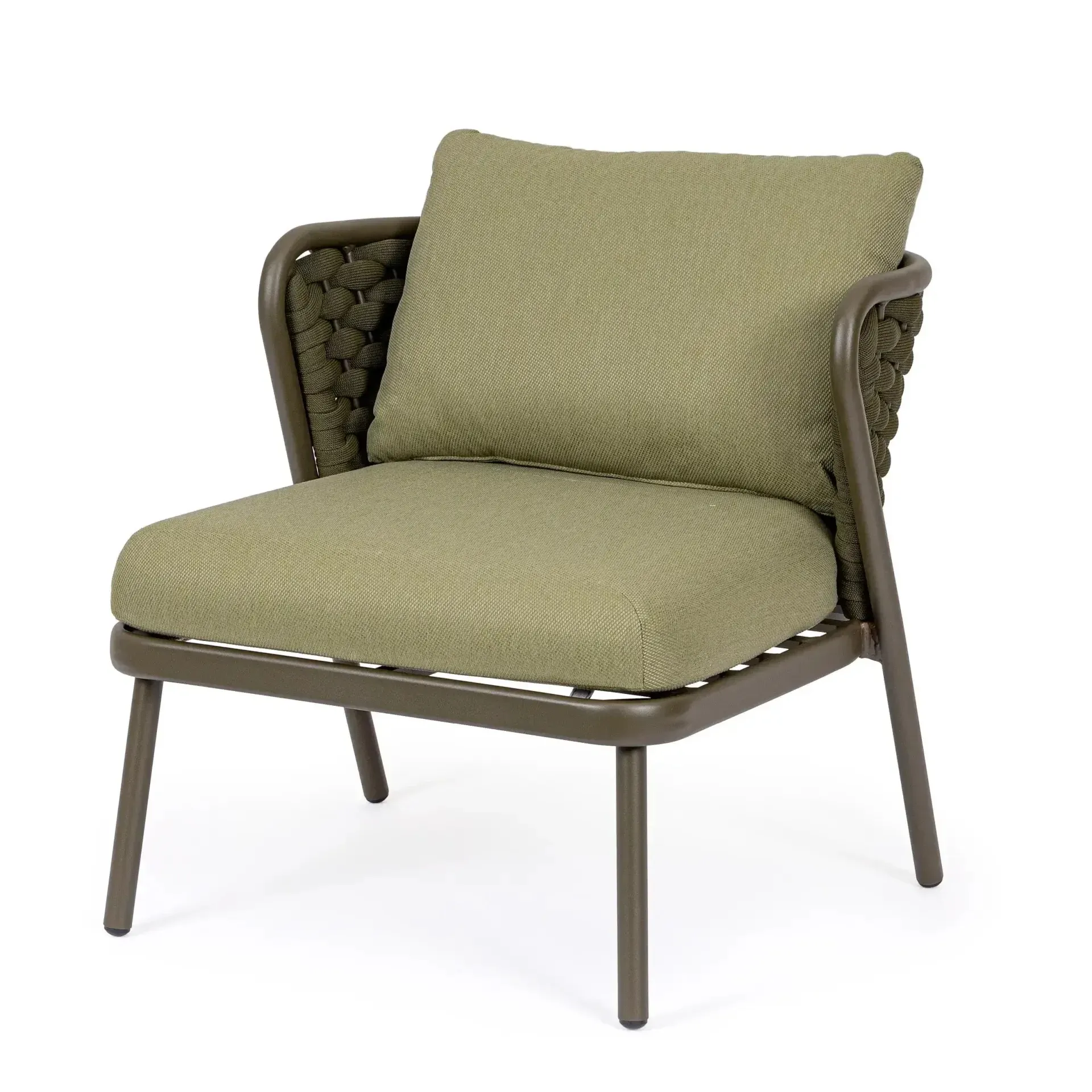 Fotel ogrodowy HARLOW 73.5x77 Bizzotto brązowy aluminium