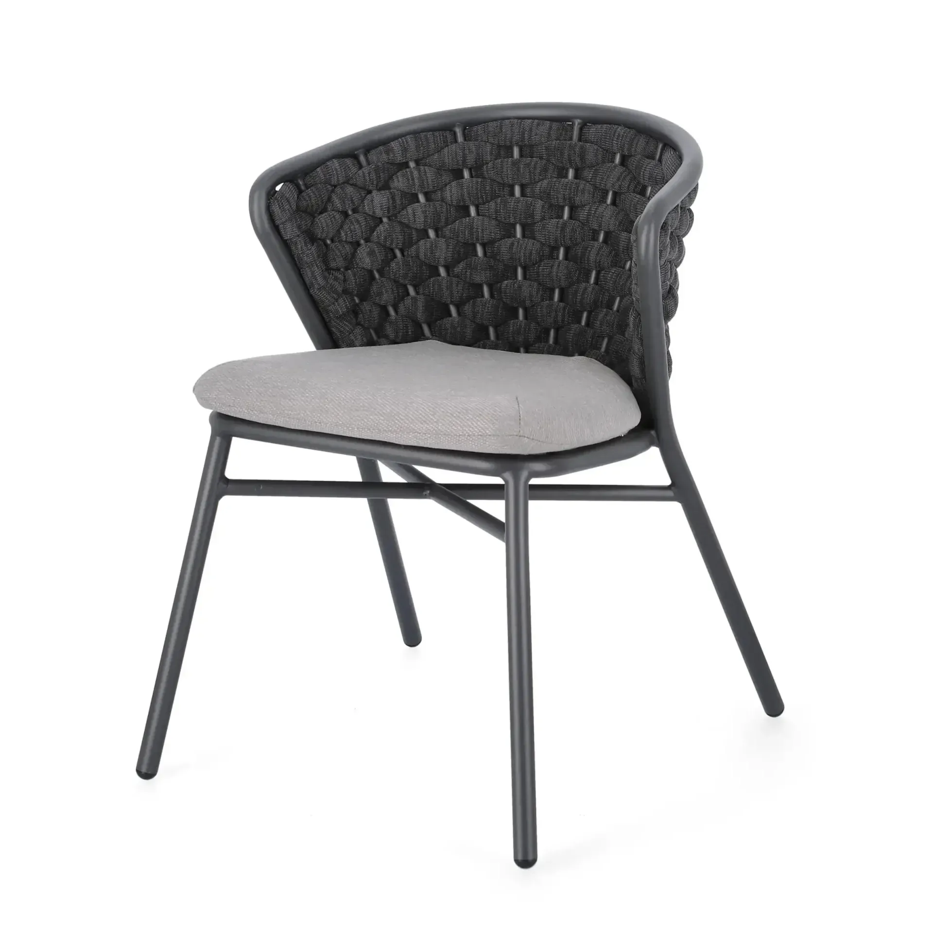 Krzesło ogrodowe HARLOW 62x58 Bizzotto szare aluminium