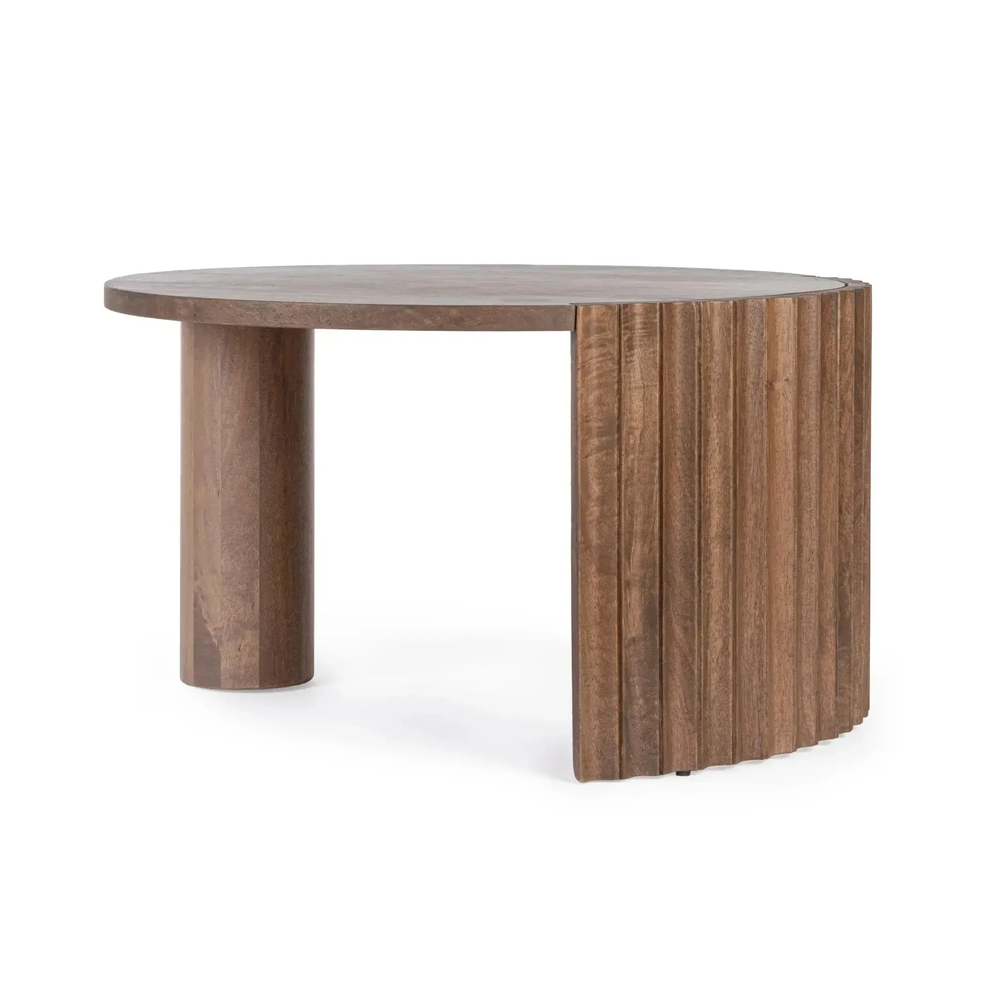 Stół ORISSA Ø80 Bizzotto brązowy drewno