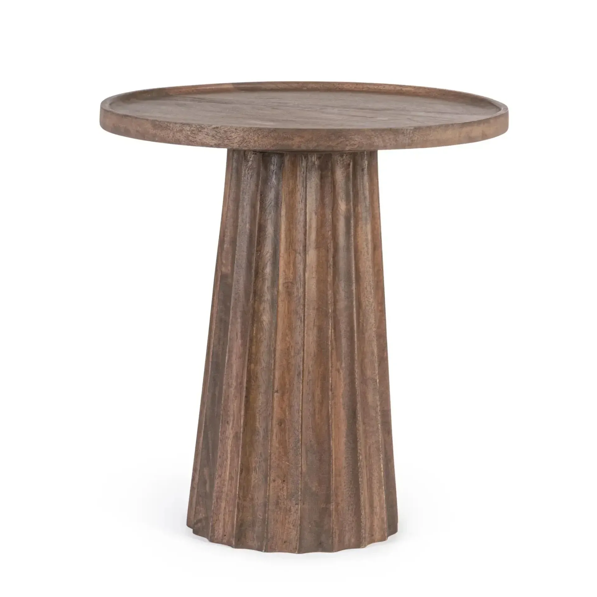 Stolik kawowy ORISSA Ø46 Bizzotto brązowy drewno