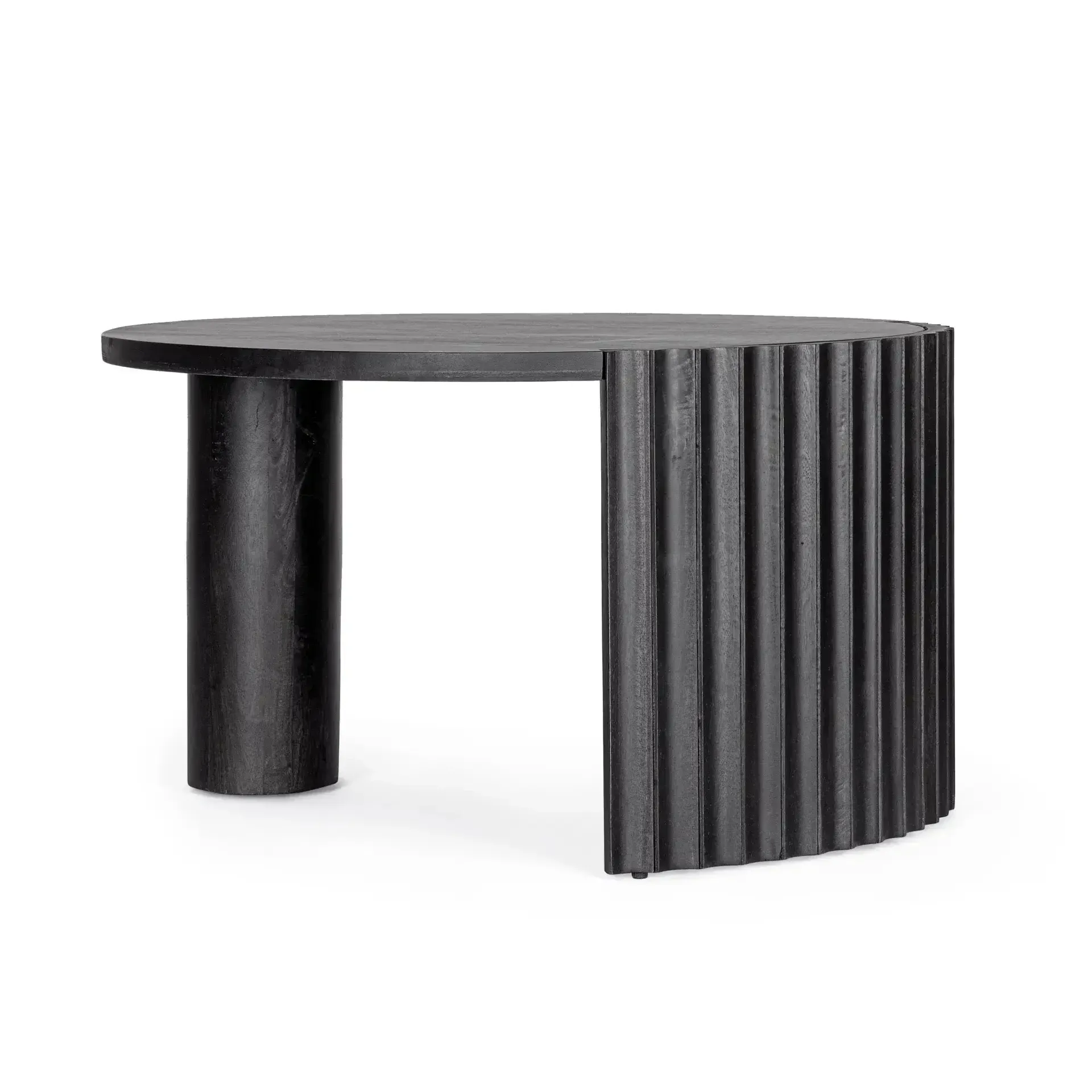 Stół ORISSA Ø80 Bizzotto czarny drewno