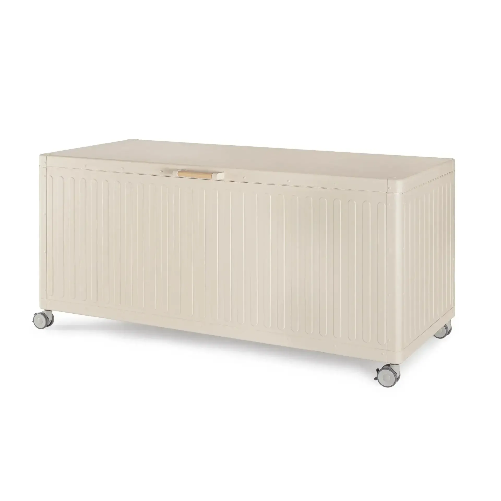 Skrzynia ogrodowa OCEAN 164,8x72 Bizzotto beżowa aluminium