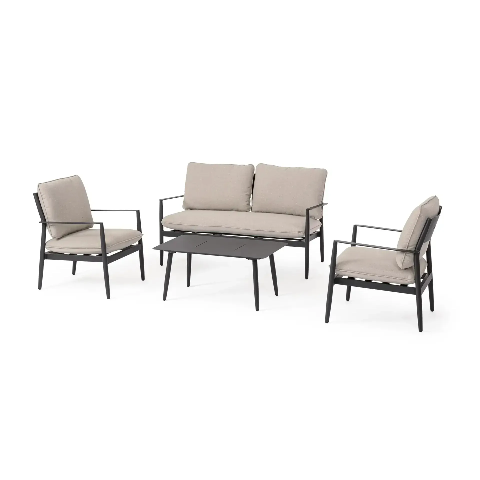 Zestaw tarasowy NEBULA  Bizzotto antracytowy aluminium