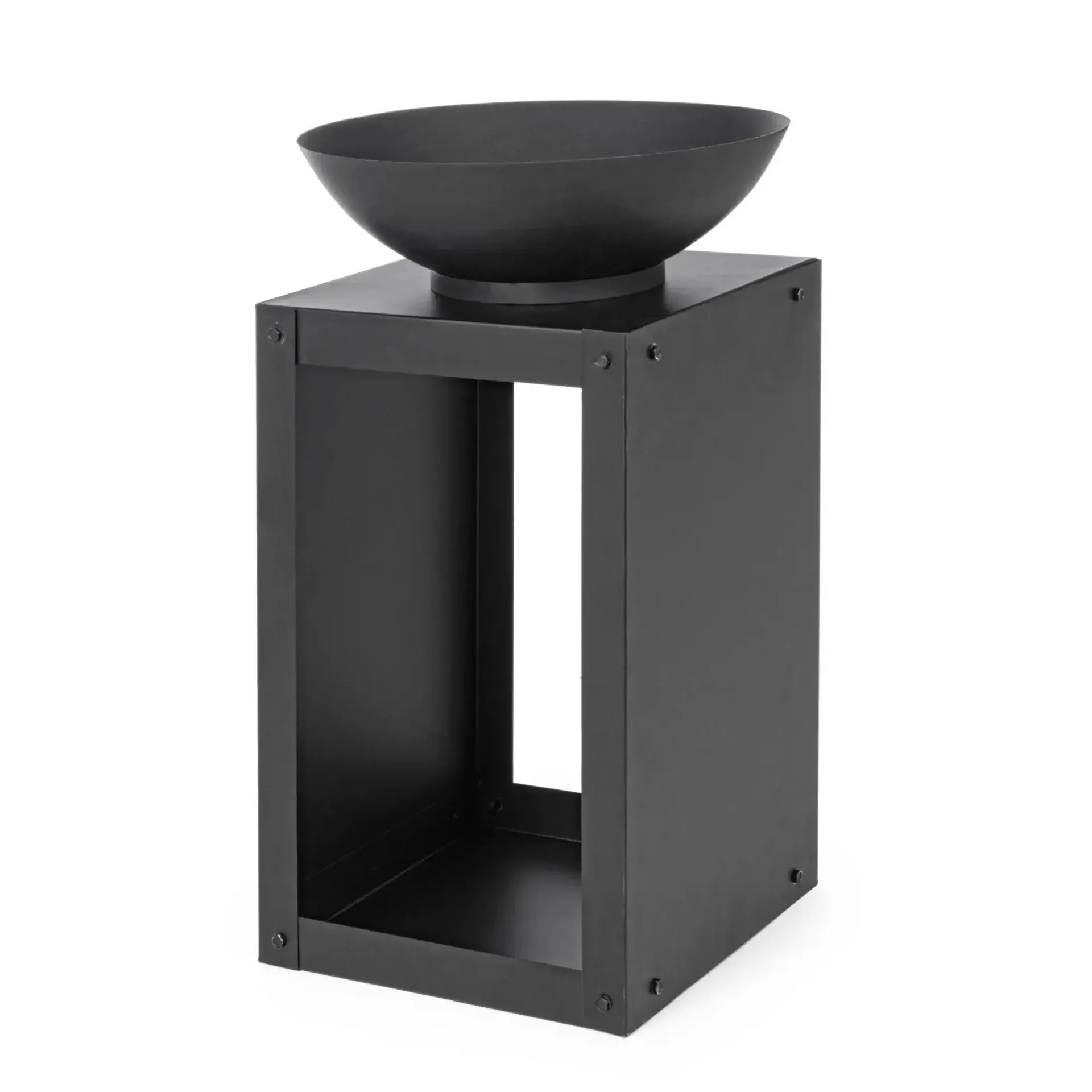 Palenisko na drewno EFESTO 38x38 Bizzotto czarne stal