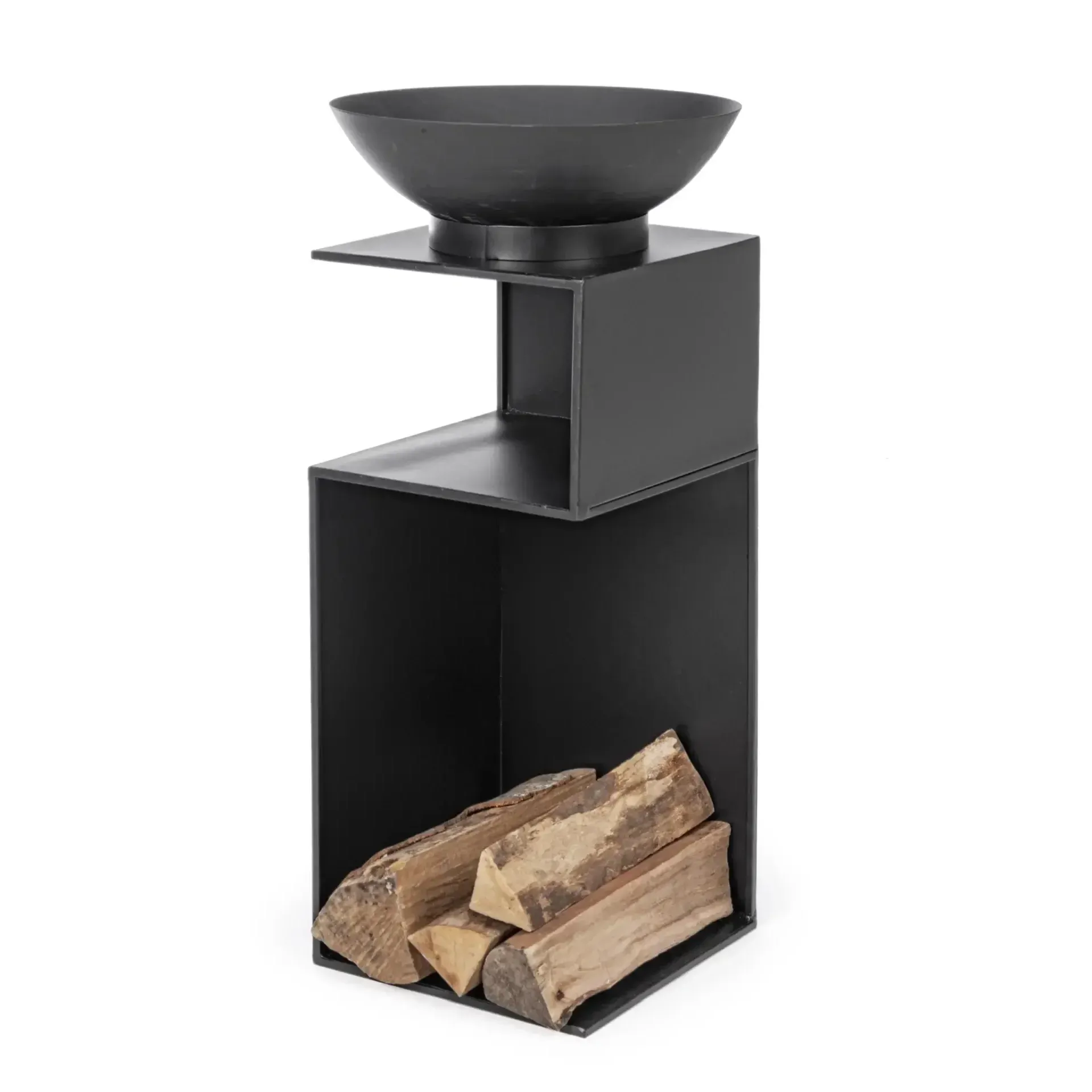 Palenisko na drewno EFESTO 30x30 Bizzotto czarne stal