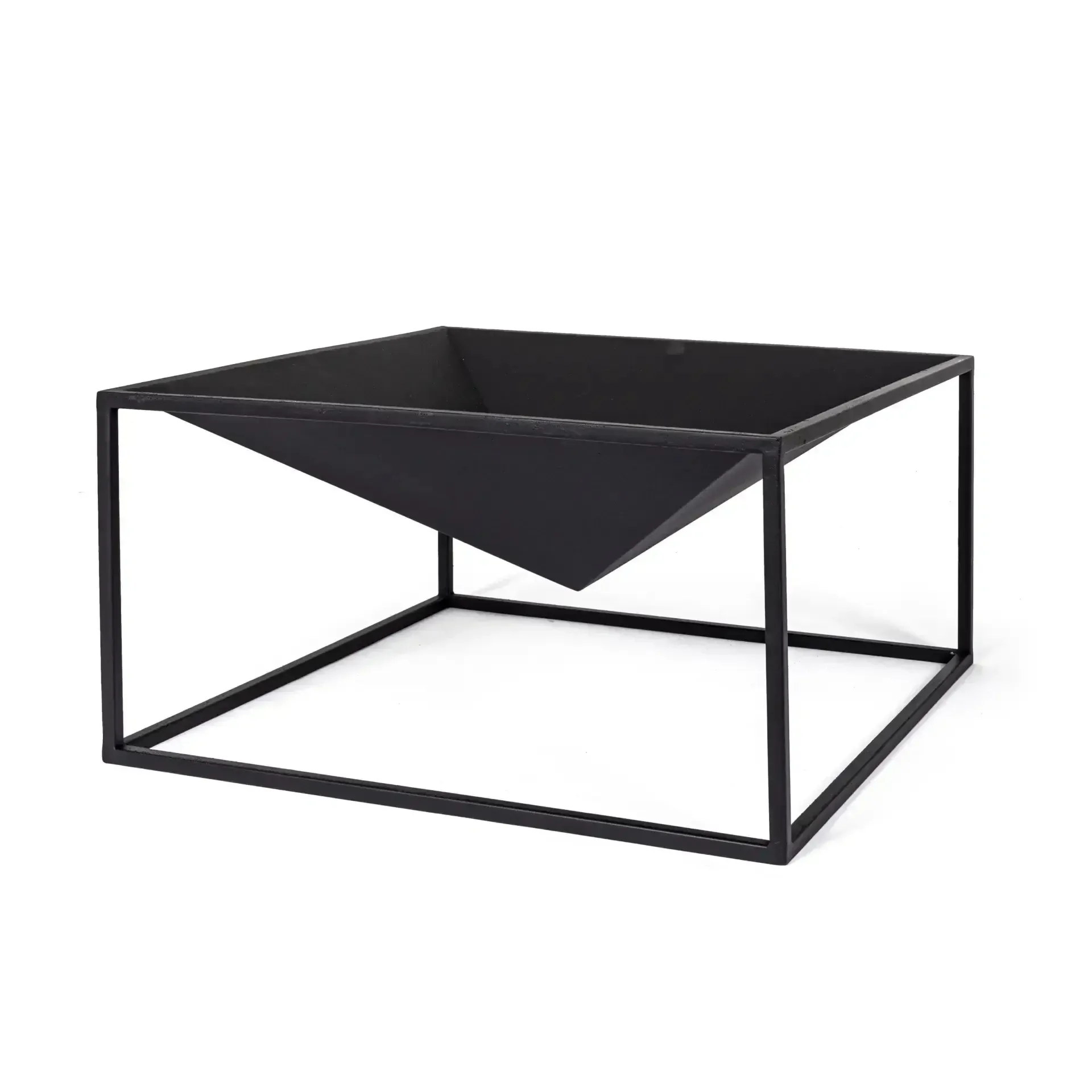 Palenisko na drewno ILLINOIS 60x60 Bizzotto czarne stal