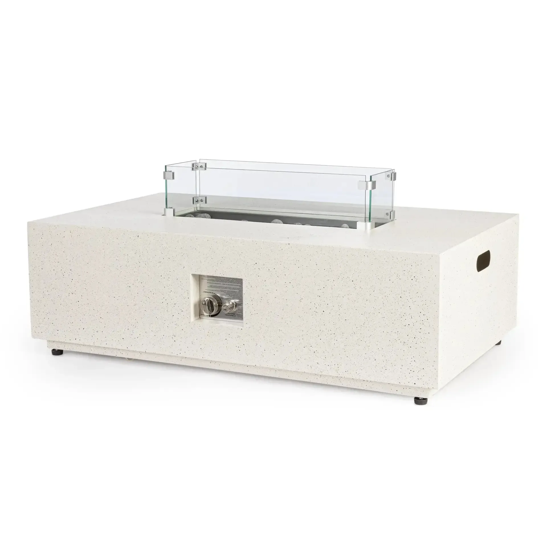 Palenisko gazowe na taras WOLKE 110x65 Bizzotto beżowe stal