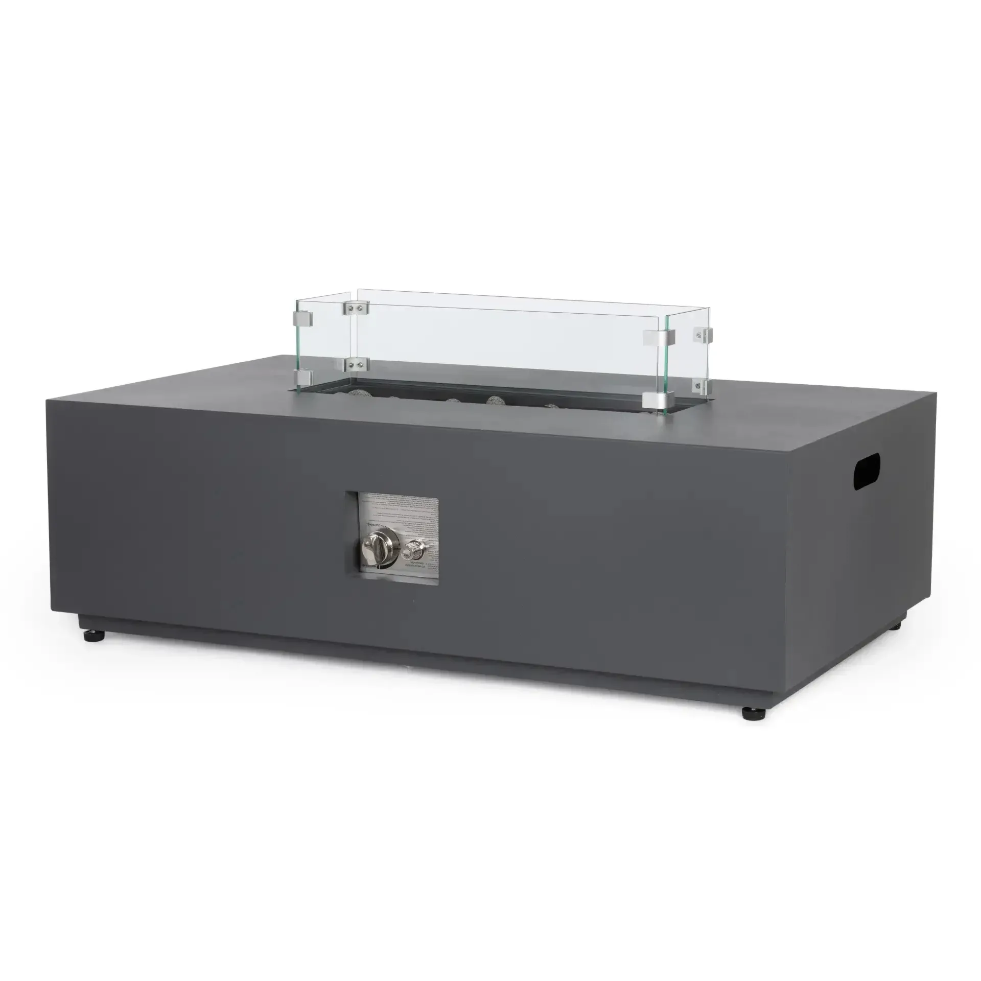 Palenisko gazowe na taras WOLKE 110x65 Bizzotto antracytowe stal