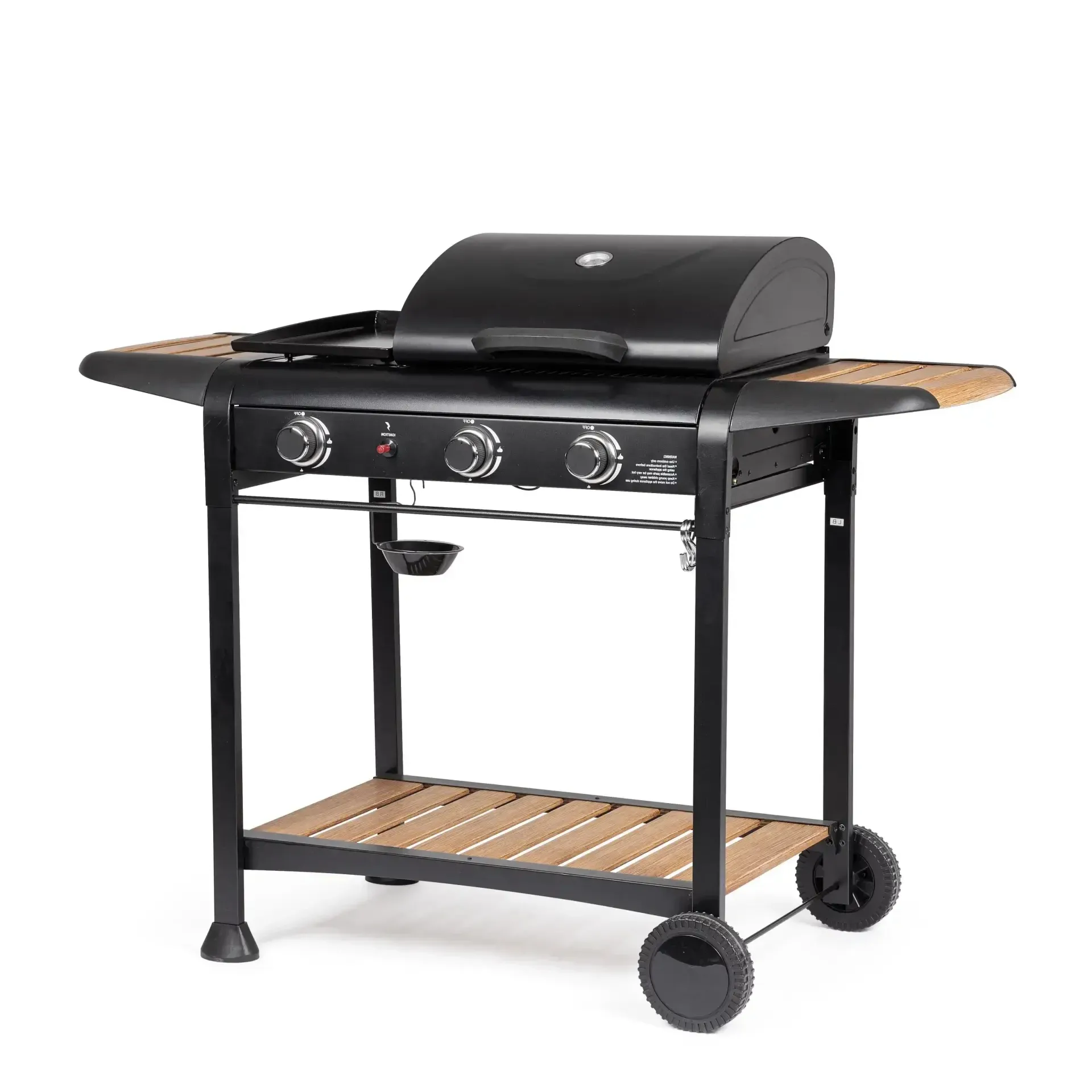 Grill węglowy ogrodowy LONI 133x57 Bizzotto czarny stal