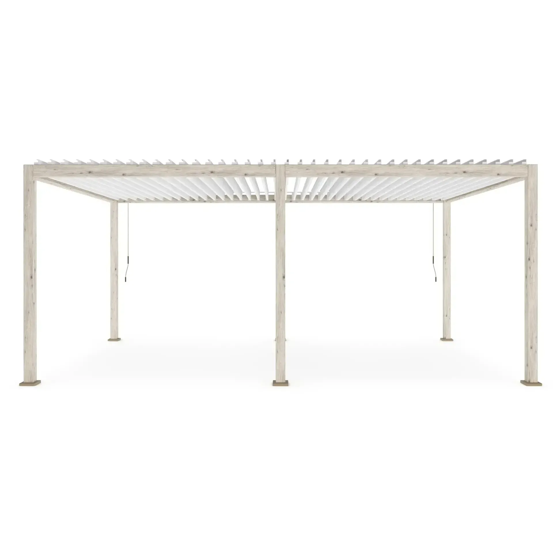 Zadaszenie tarasu - pergola OCEAN 600x360 Bizzotto drewnopodobne aluminium