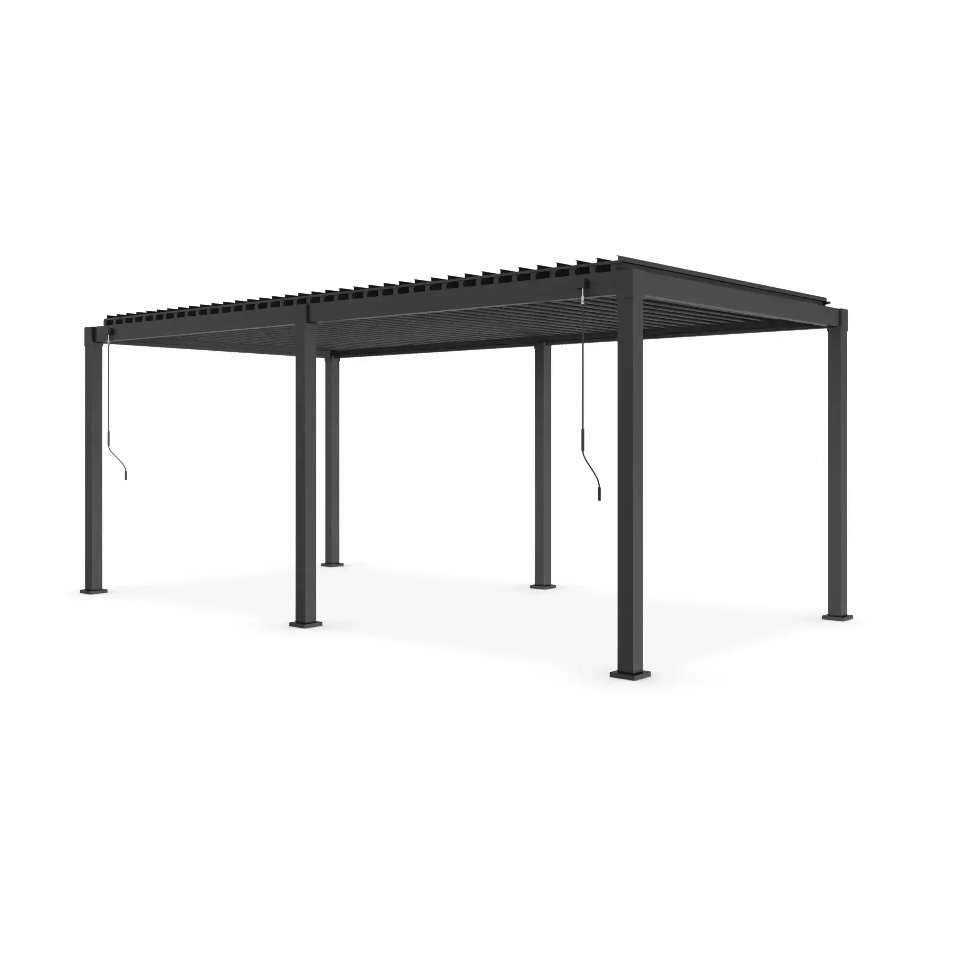 Zadaszenie tarasu - pergola GARDA 600x300 Bizzotto antracytowe stal