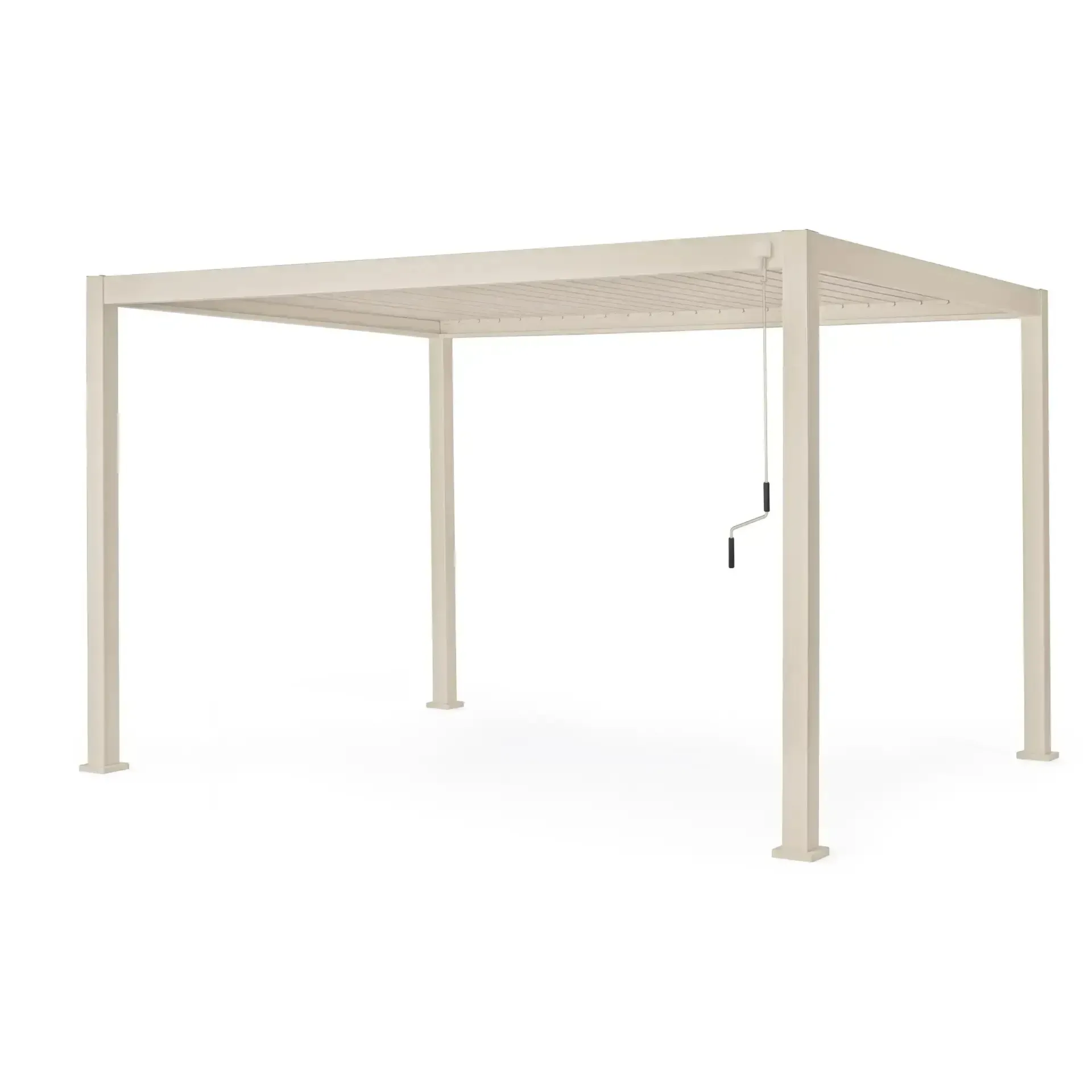 Wolnostojące zadaszenie tarasu - pergola OCEAN 400x300 Bizzotto beżowe aluminium