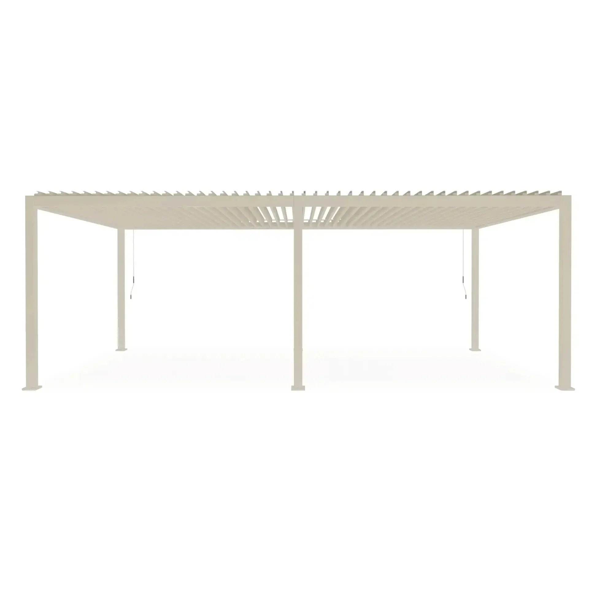 Zadaszenie tarasu - pergola OCEAN 720x360 Bizzotto beżowe aluminium