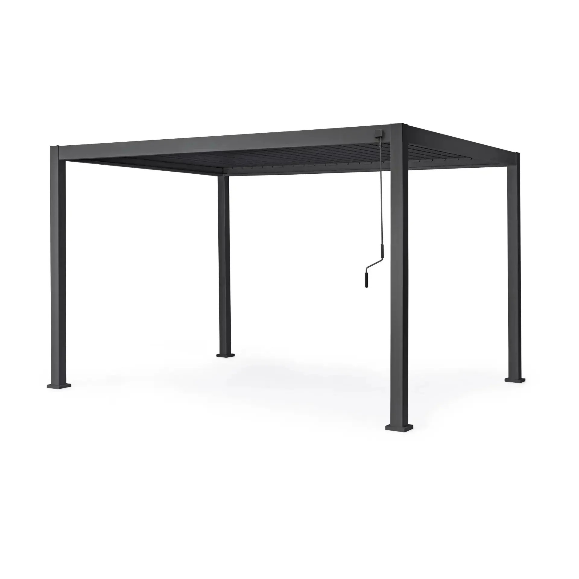 Zadaszenie tarasu - pergola OCEAN 400x300 Bizzotto antracytowe aluminium