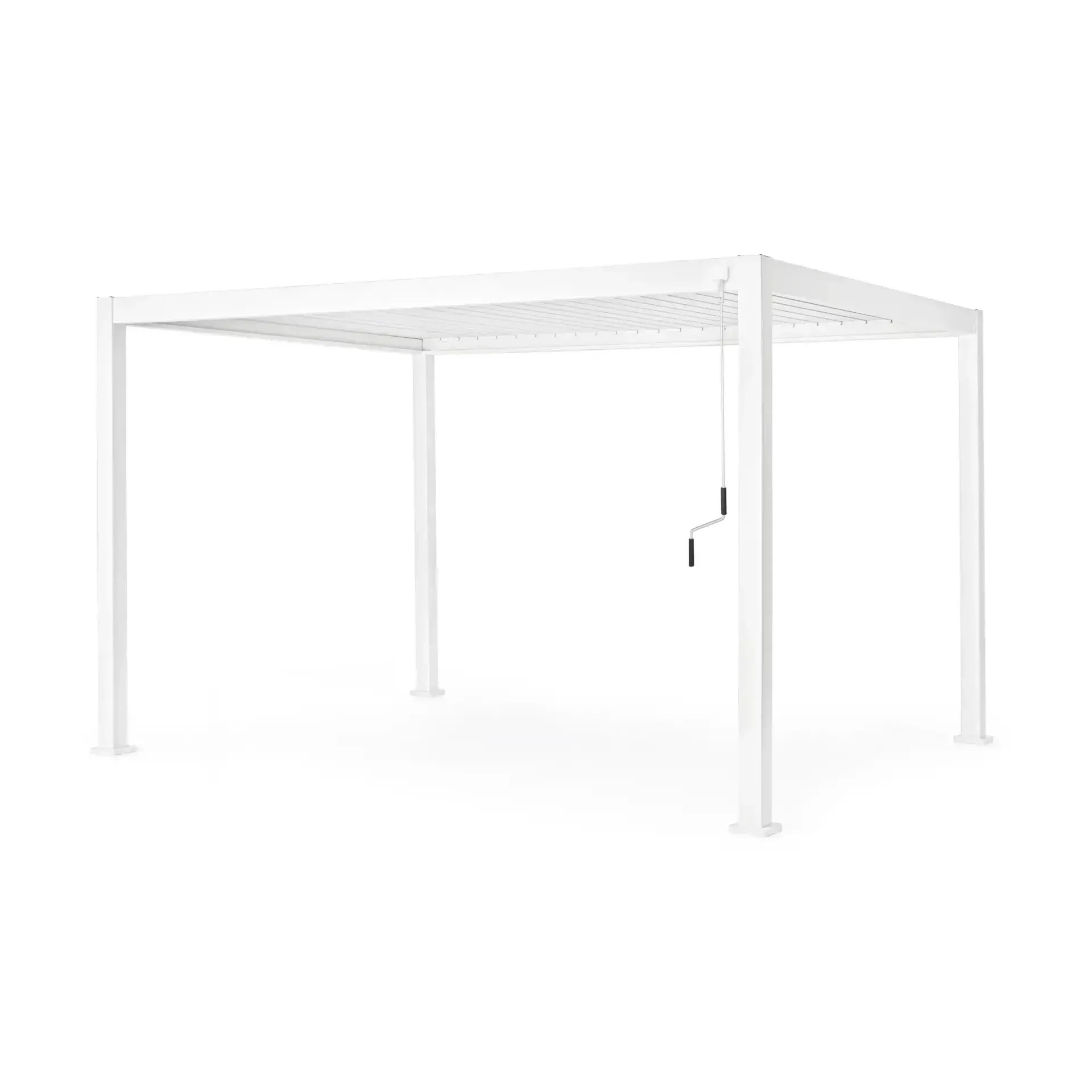 Zadaszenie tarasu - pergola OCEAN 400x300 Bizzotto białe aluminium