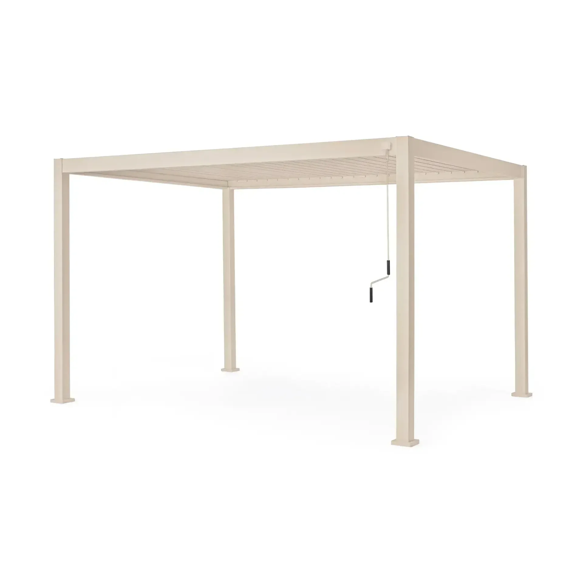 Zadaszenie tarasu - pergola OCEAN 400x300 Bizzotto beżowe aluminium