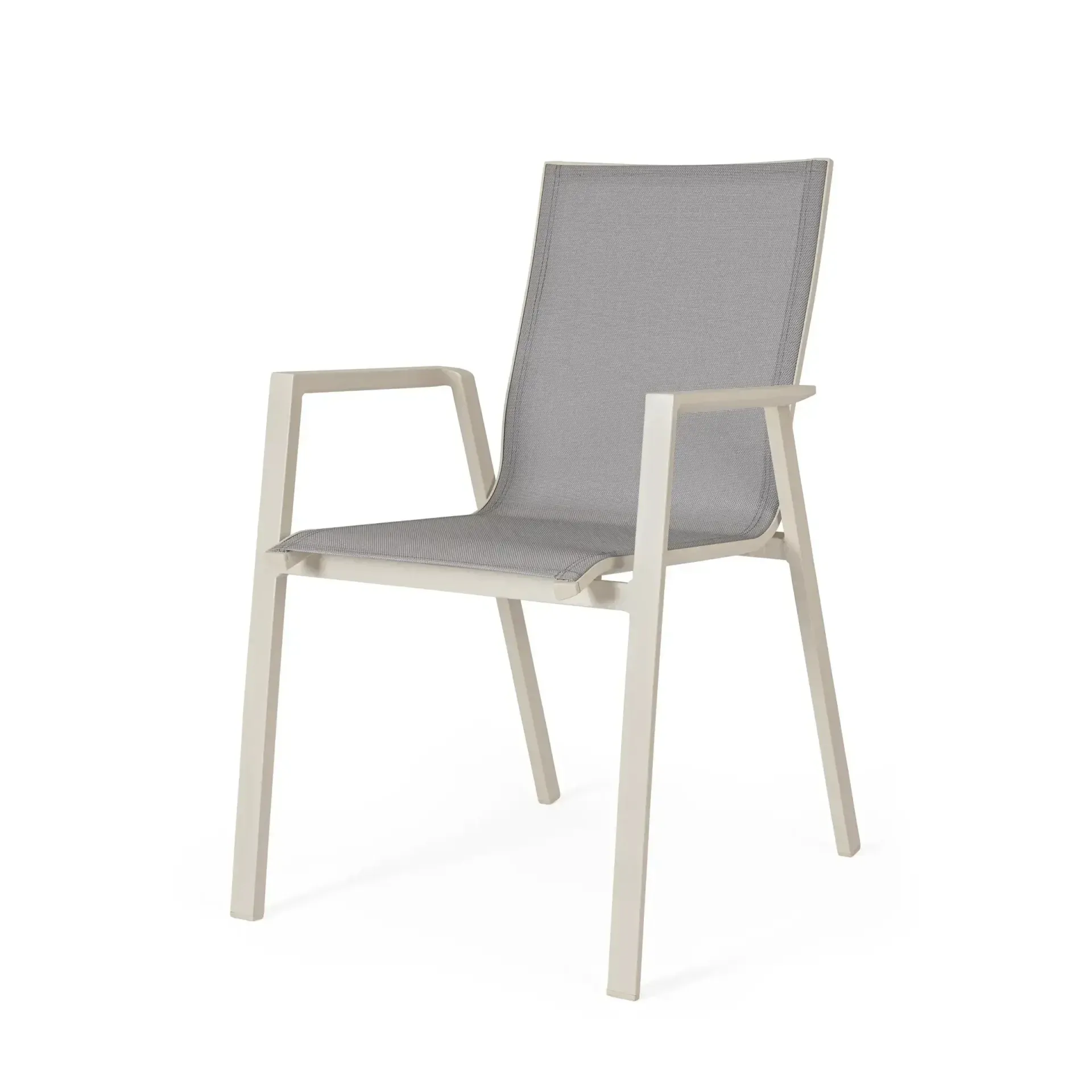 Krzesło ogrodowe KRION 56x61,5 Bizzotto kremowe aluminiowe