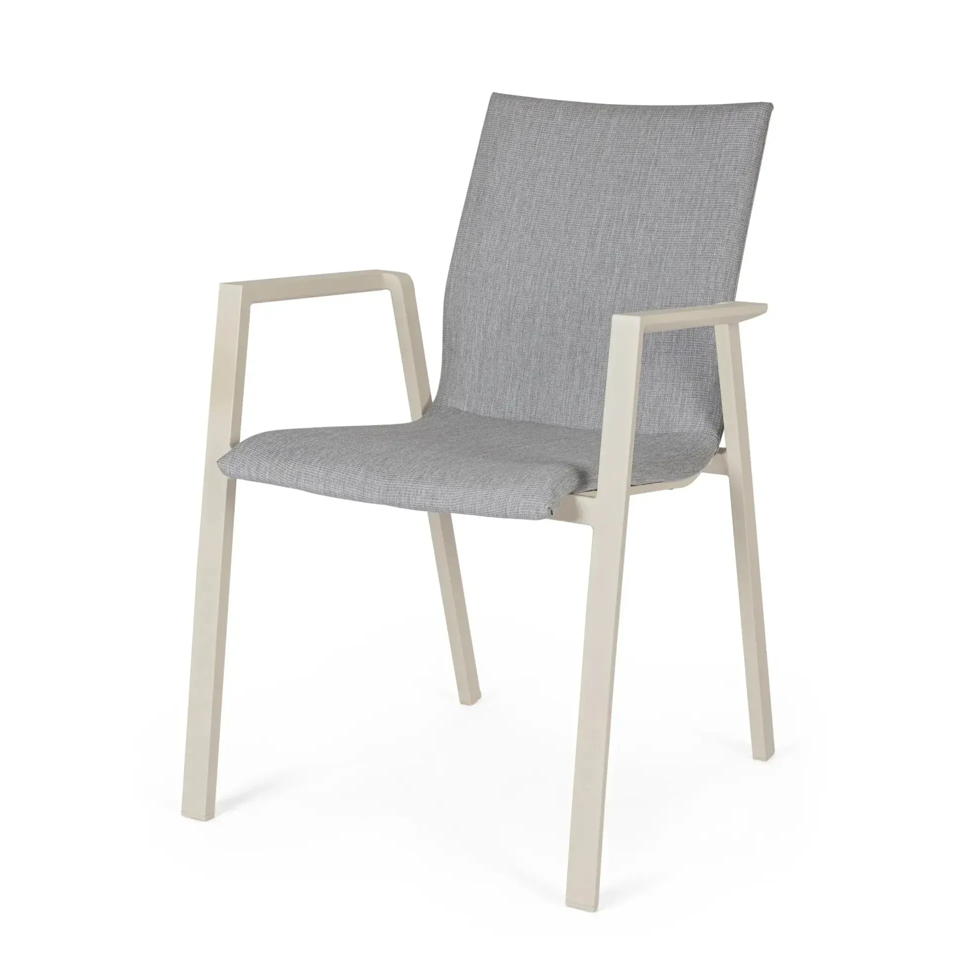 Krzesło ogrodowe ODEON 55,5x60 Bizzotto kremowy aluminiowe