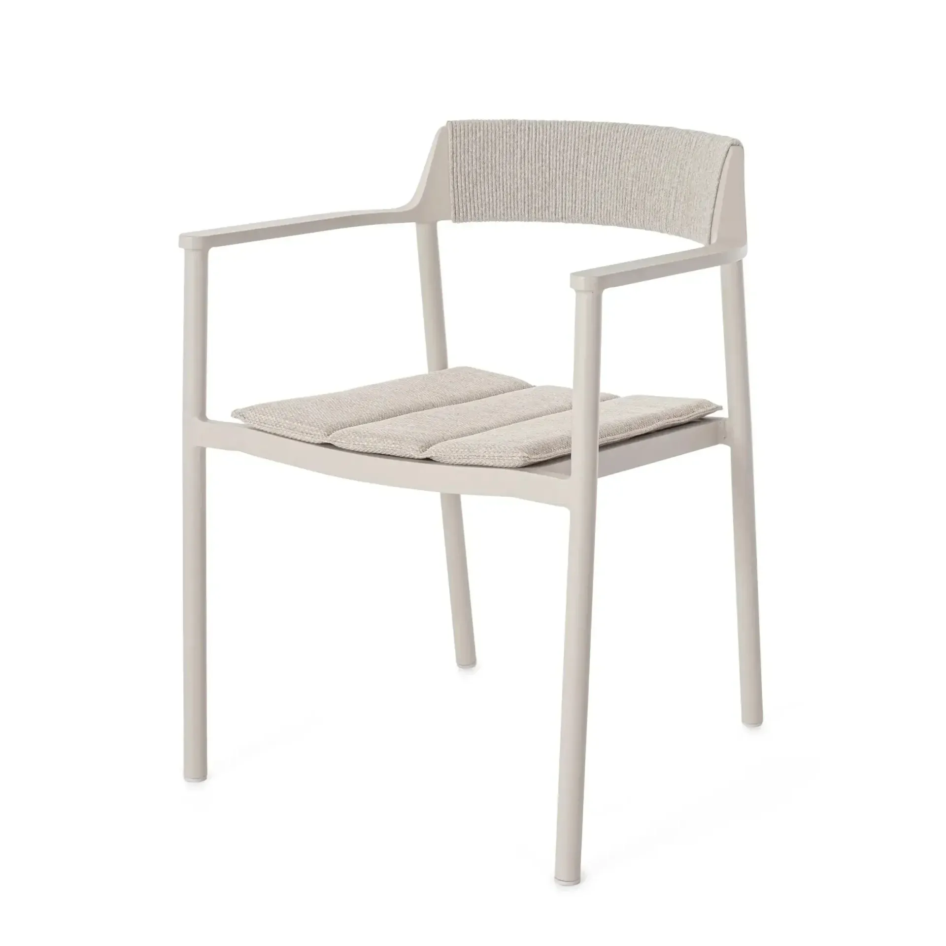 Krzesło ogrodowe ROPERY  Bizzotto beżowe aluminiowe