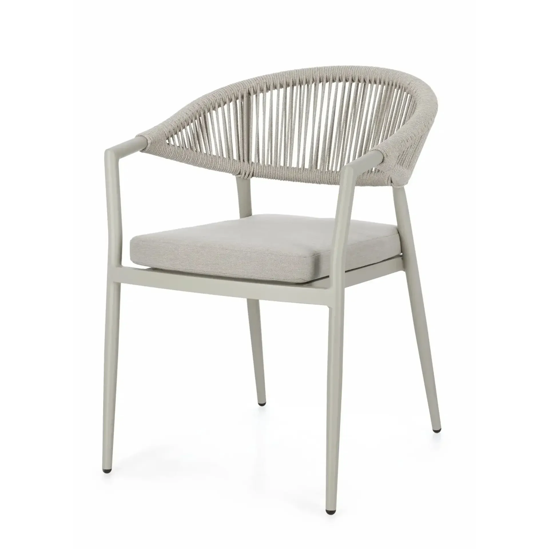 Krzesło ogrodowe MILLOR Bizzotto beżowe aluminiowe