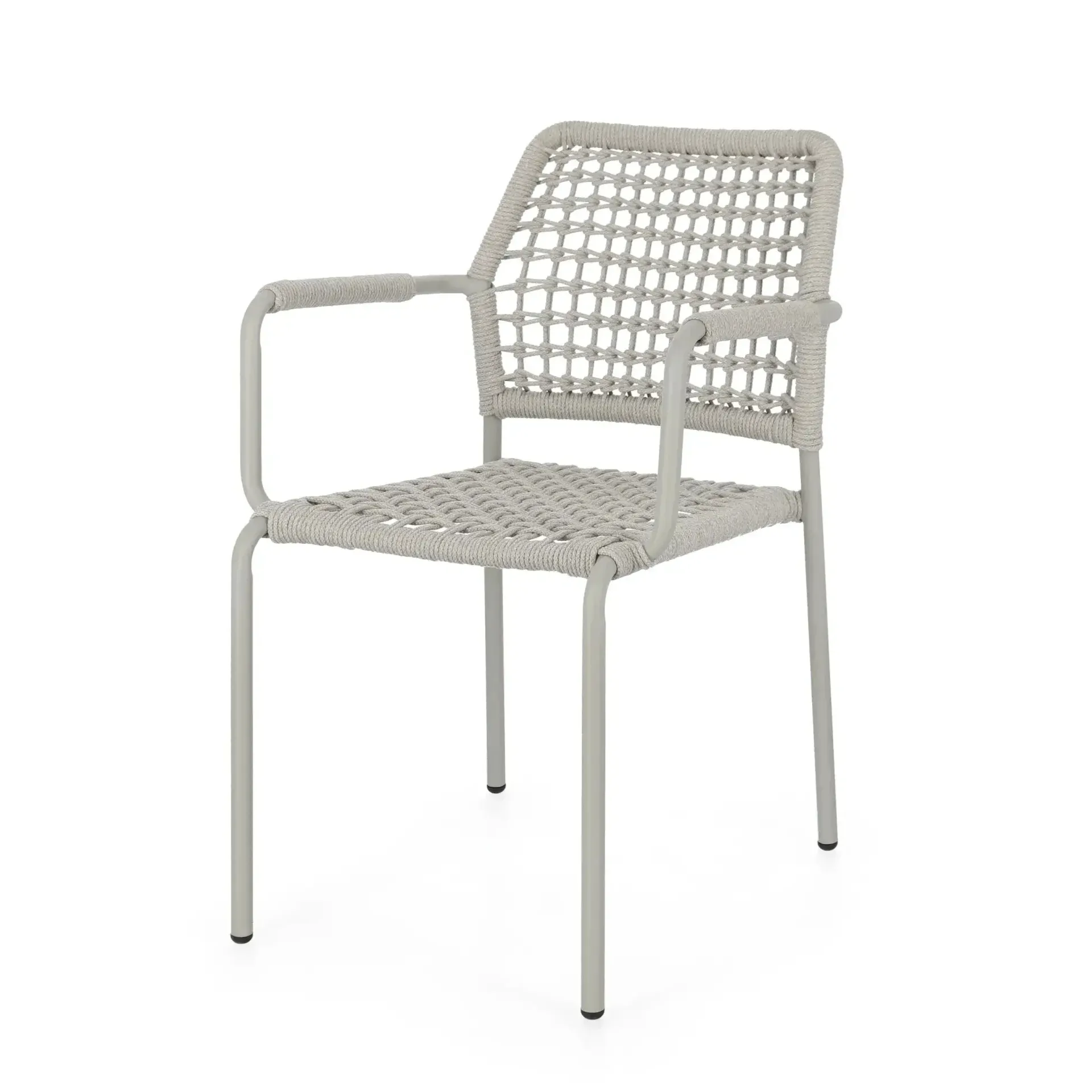 Krzesło ogrodowe RAJADA Bizzotto beżowe aluminiowe