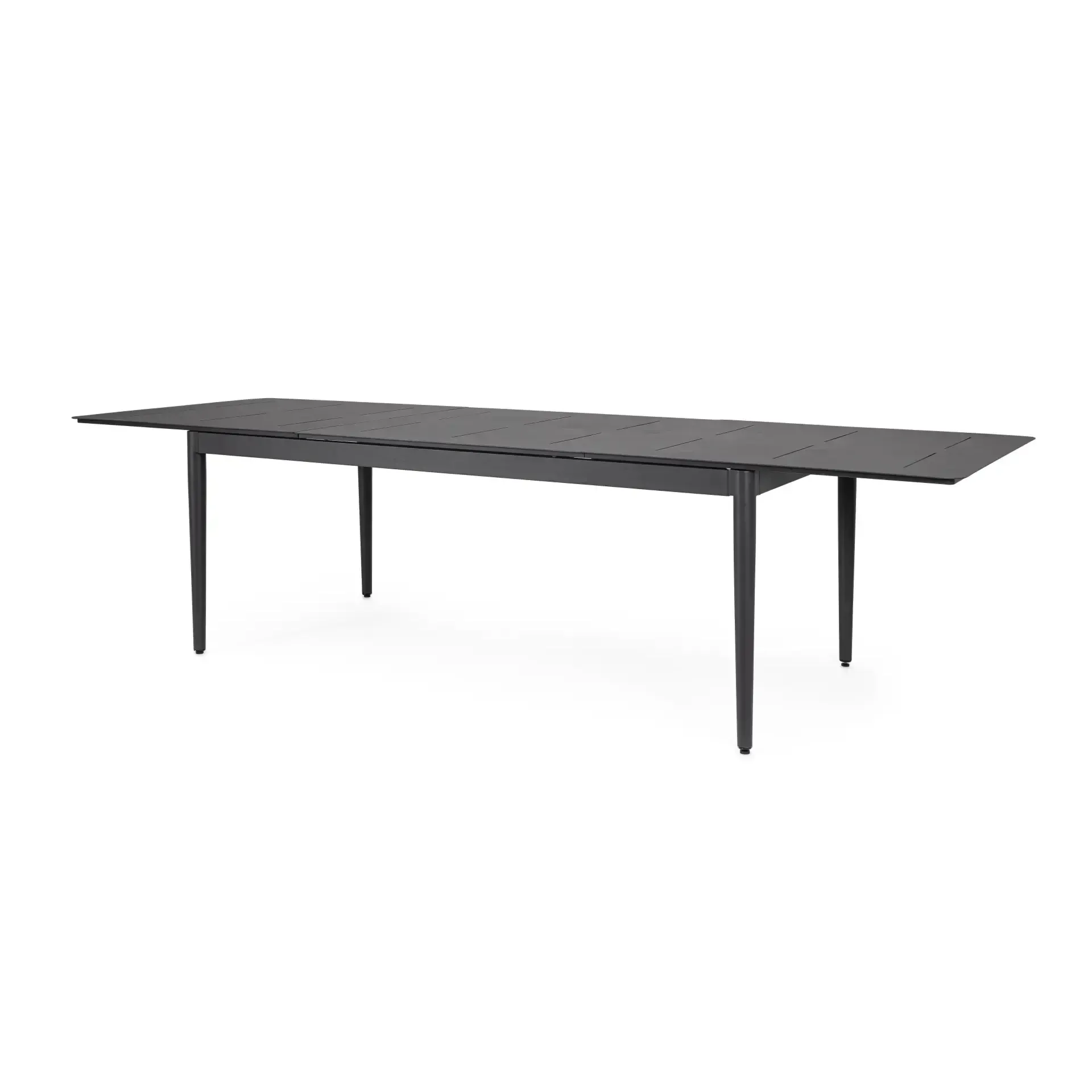 Rozkładany stół ogrodowy NEBULA 200-300x100 Bizzotto czarny aluminiowy
