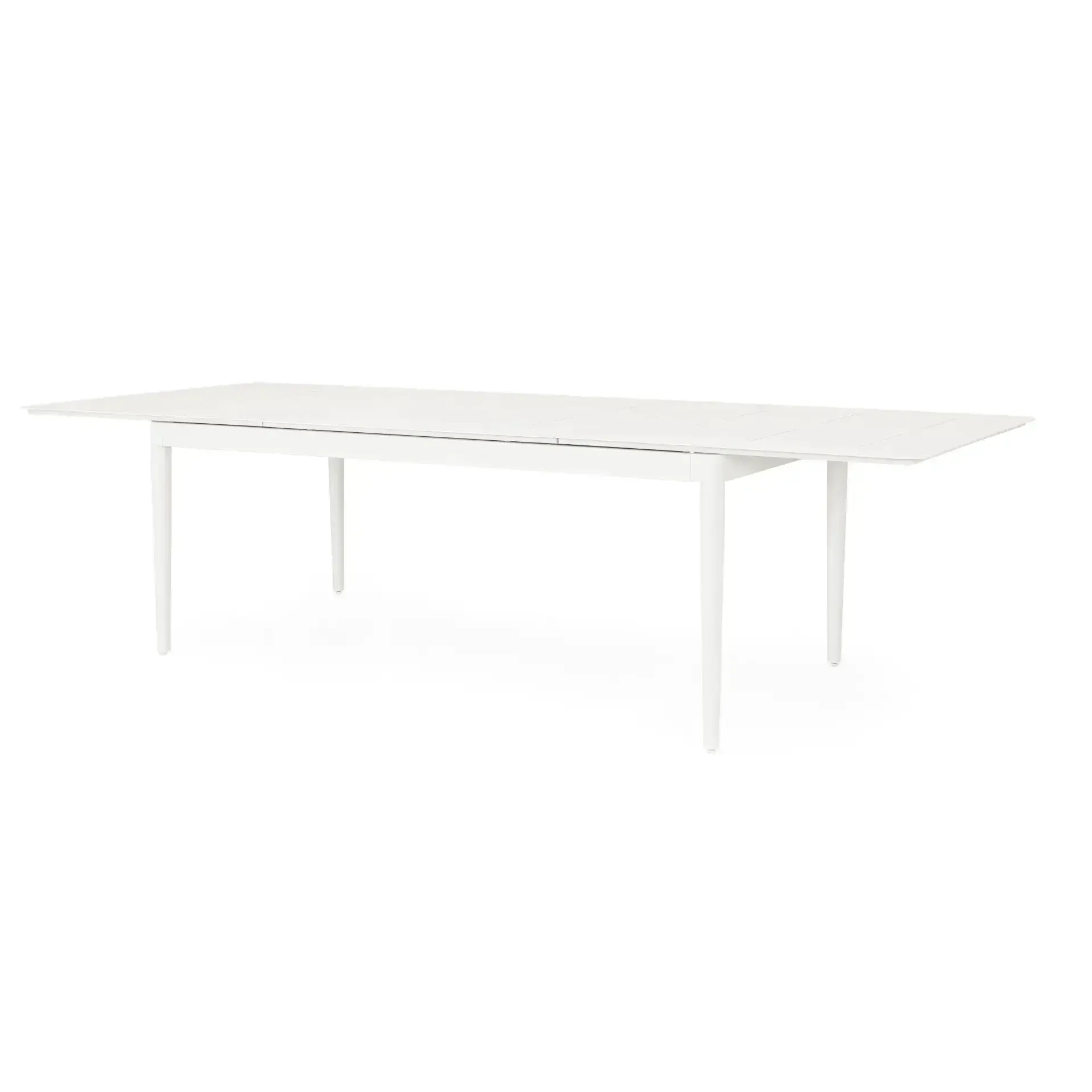 Regulowany stół ogrodowy NEBULA 200-300x100 Bizzotto biały aluminiowy