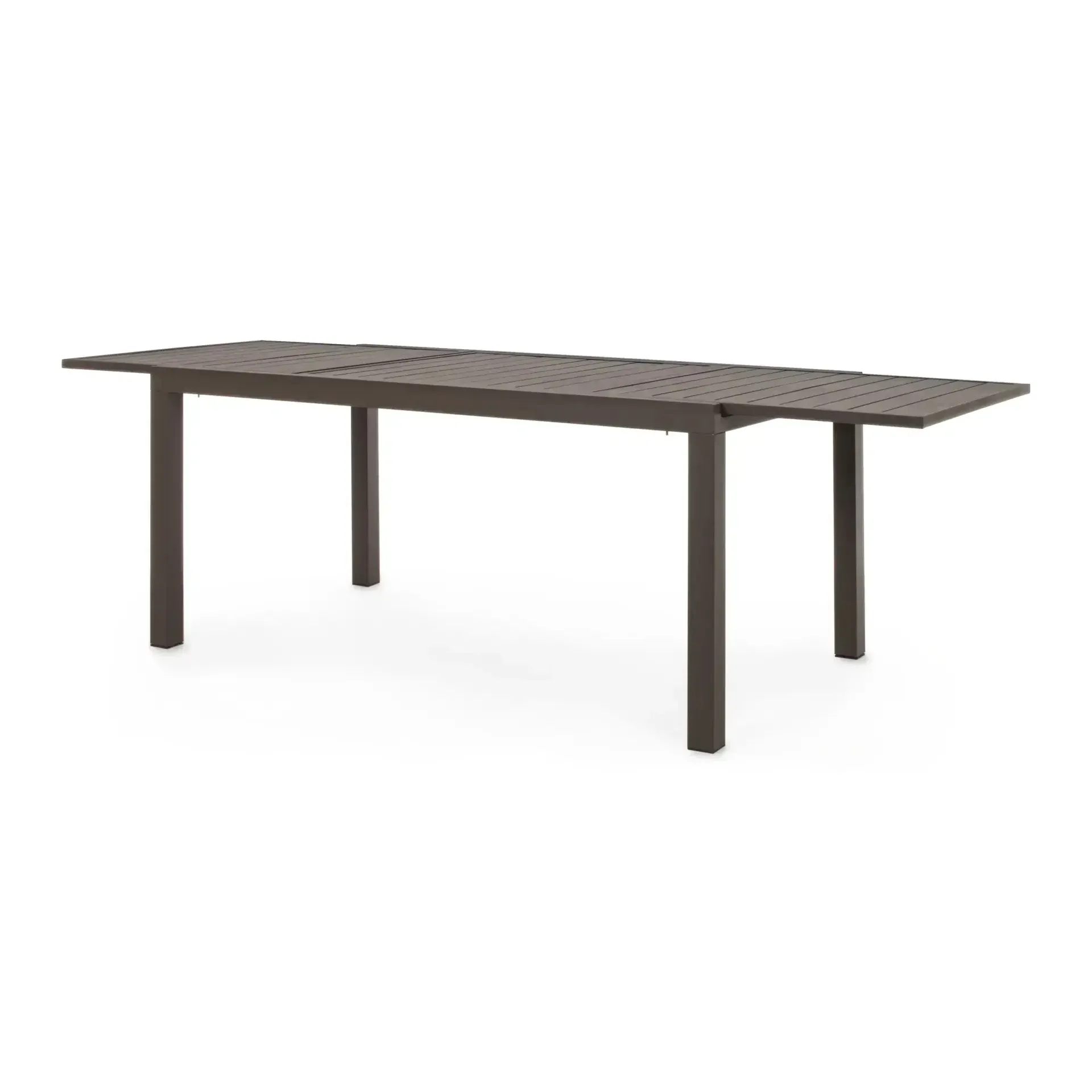 Rozkładany stół ogrodowy HILDE 160-240x90 Bizzotto brązowy aluminiowy