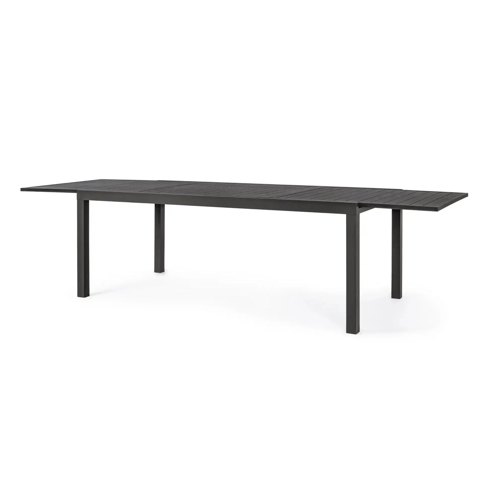 Rozkładany stół ogrodowy HILDE 200-300x100 Bizzotto czarny aluminiowy