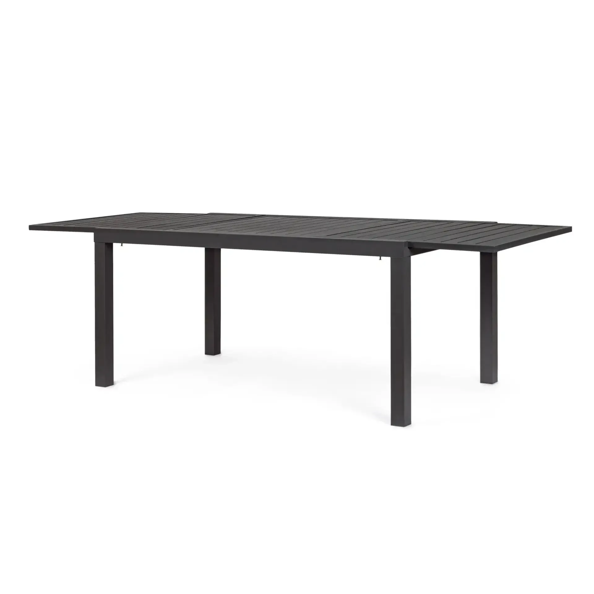 Rozkładany stół ogrodowy HILDE 160-240x90 Bizzotto czarny aluminiowy