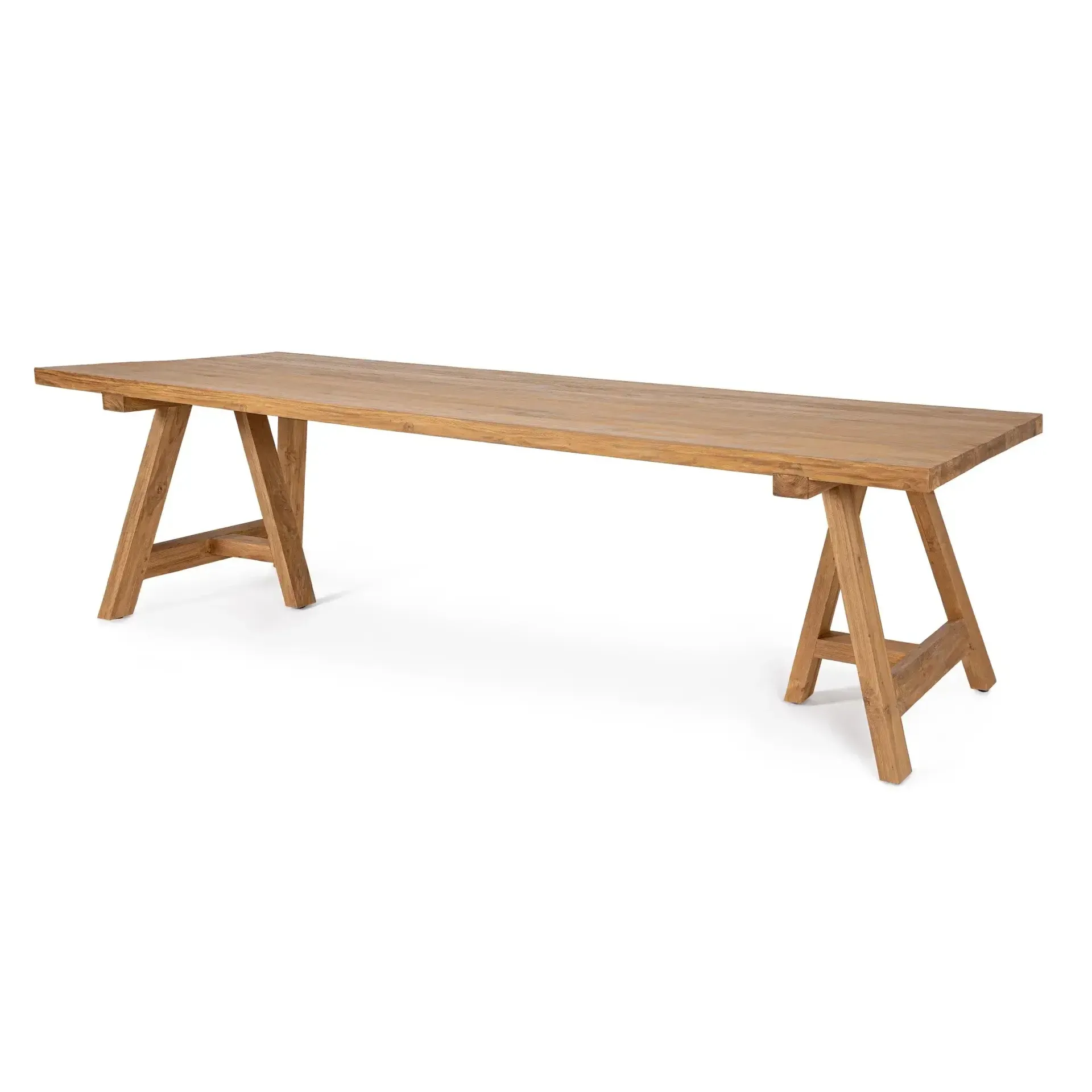 Duży stół ogrodowy MANAGUA 300x100 Bizzotto brązowy teakowy