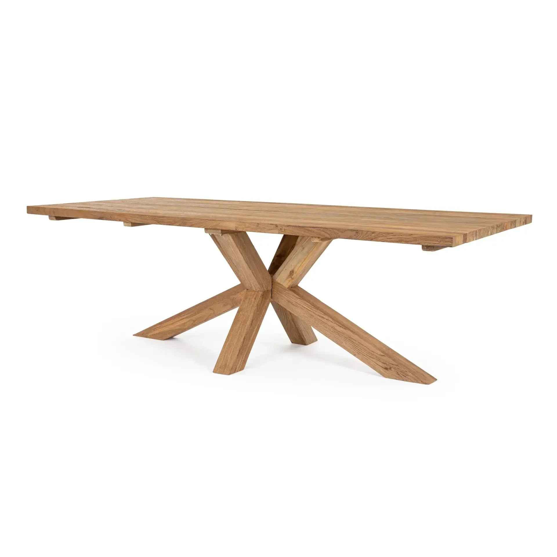 Stół ogrodowy JERSEY 240x100 Bizzotto brązowy teakowy