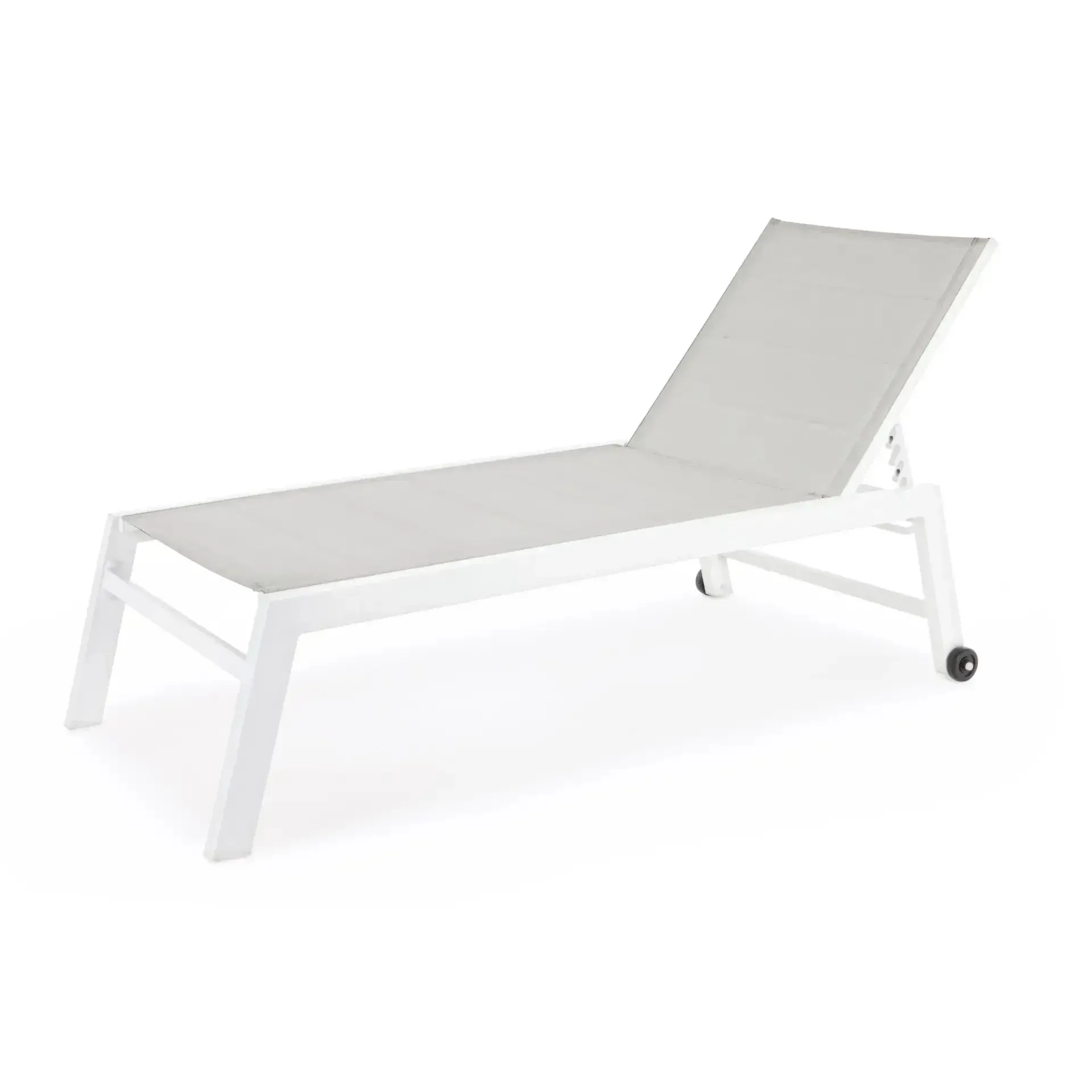 Leżak ogrodowy HILDE 65x200 Bizzotto biały aluminiowy