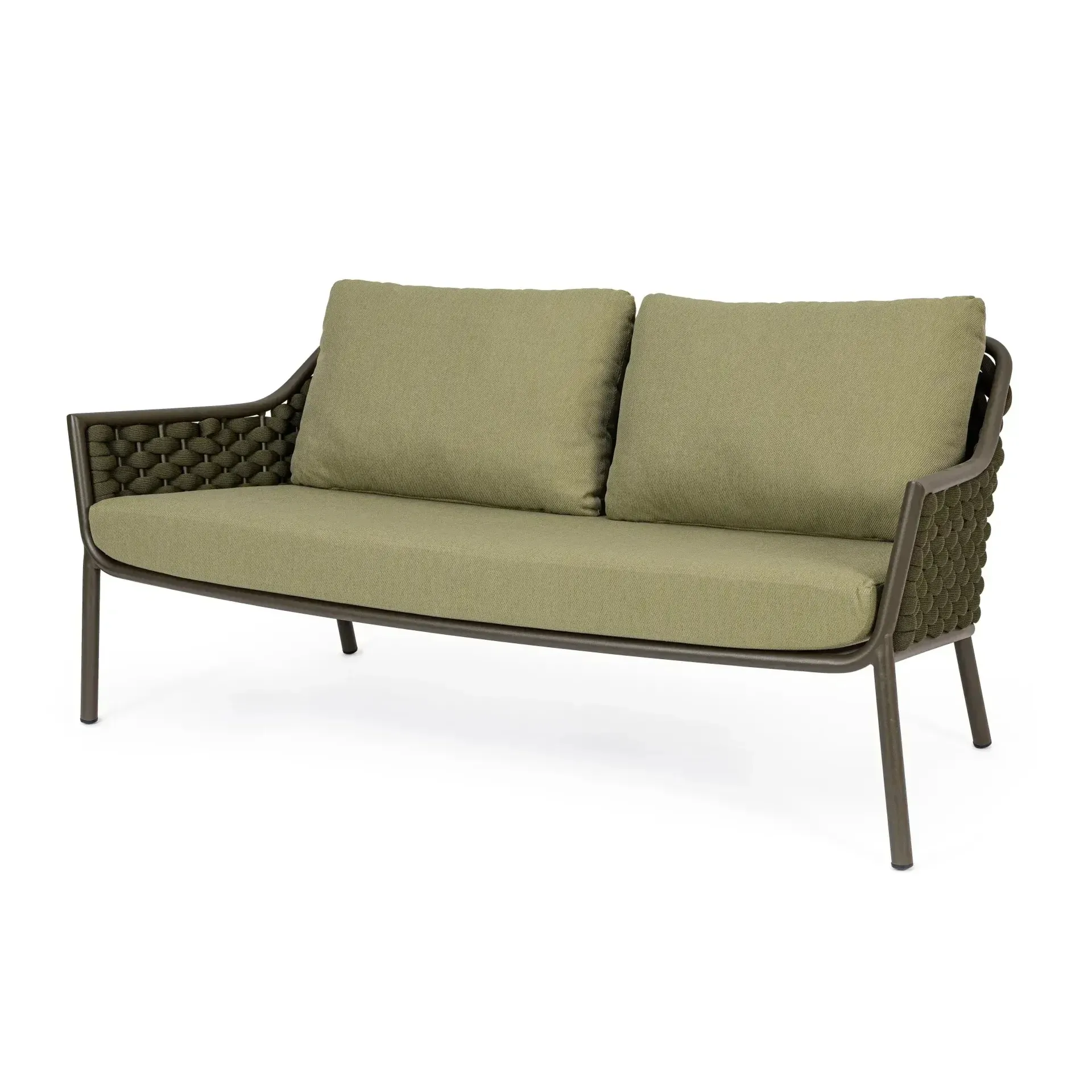 Sofa ogrodowa EVERLY 170x80 Bizzotto zielone aluminium