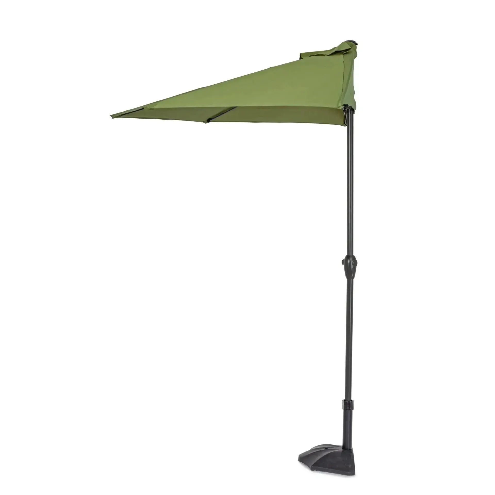 Parasol półokrągły balkonowy KALIFE 270x135 Bizzotto oliwkowy aluminiowy