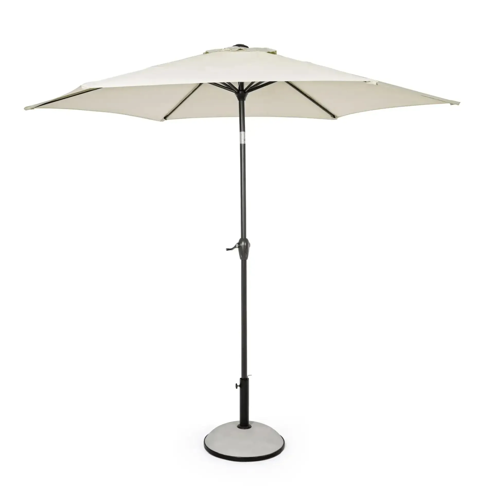 Parasol ogrodowy okrągły KALIFE 270x235 Bizzotto ecri aluminiowy