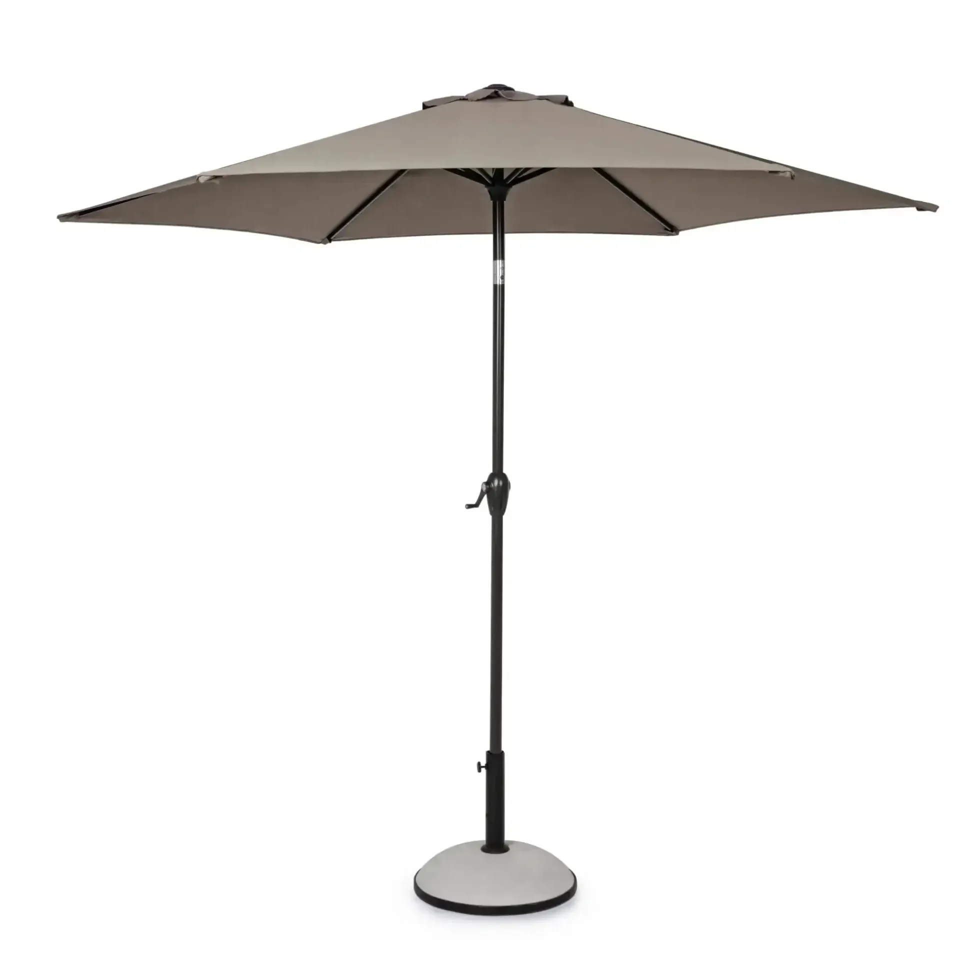 Parasol ogrodowy okrągły KALIFE 270x235 Bizzotto taupe aluminiowy