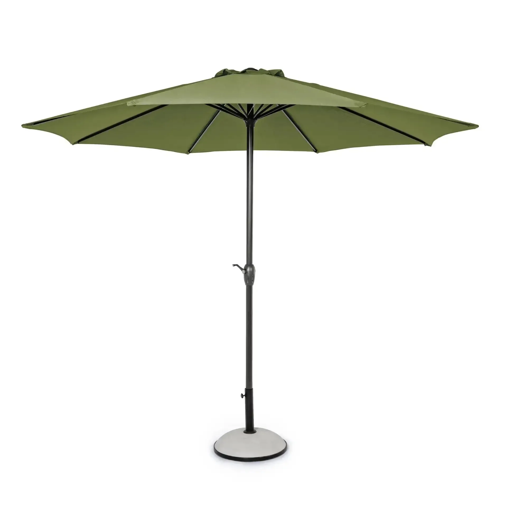 Parasol ogrodowy okrągły KALIFE Ø300 Bizzotto oliwkowy aluminiowy