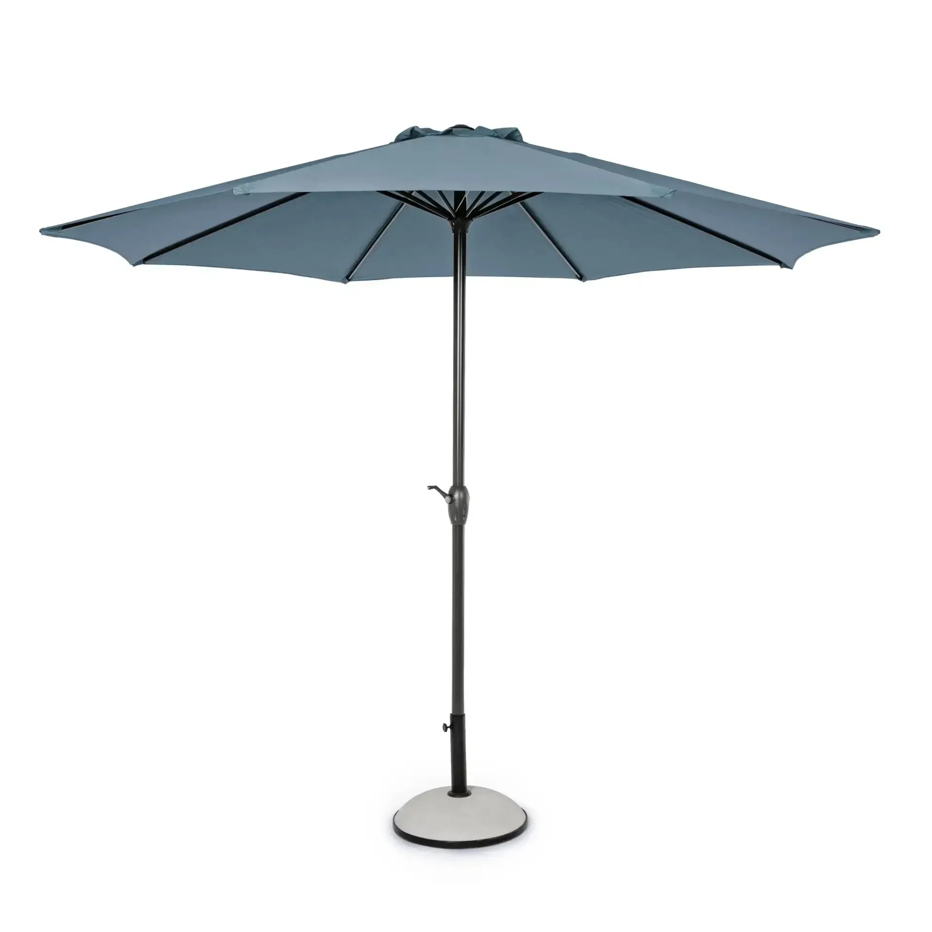 Parasol ogrodowy okrągły KALIFE Ø300 Bizzotto niebieski aluminiowy