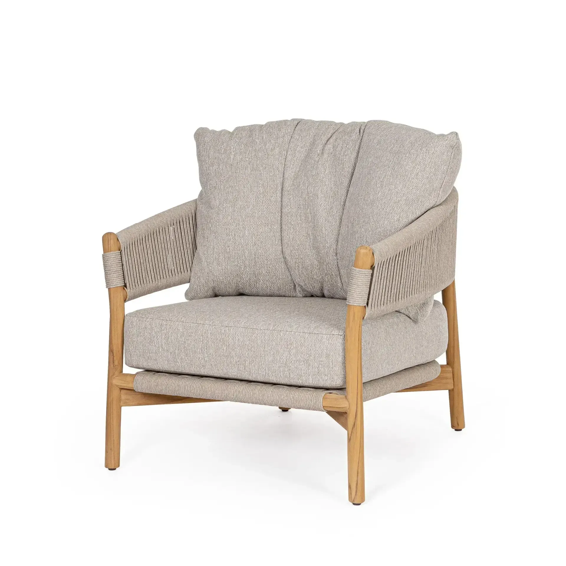 Fotel ogrodowy GARITA 79,5x87 Bizzotto brązowy drewniany