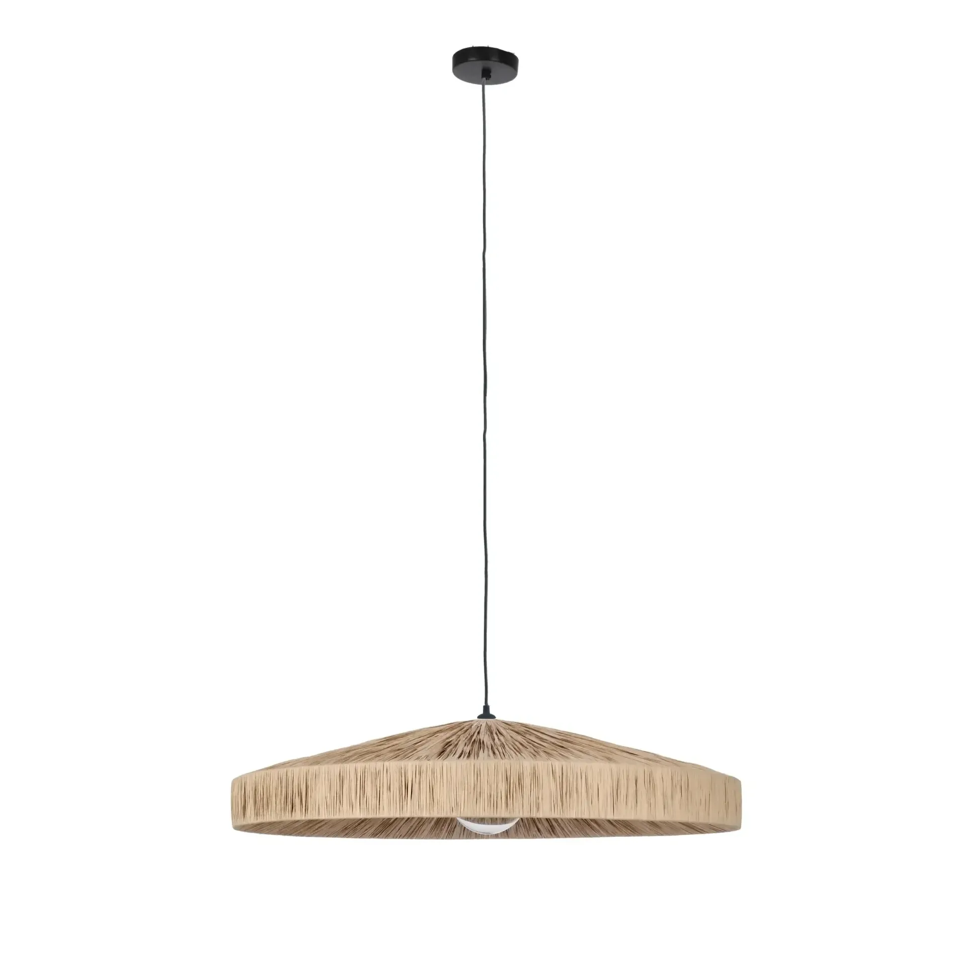 Lampa na taras KANDA Ø80 Bizzotto brązowy rattanowy