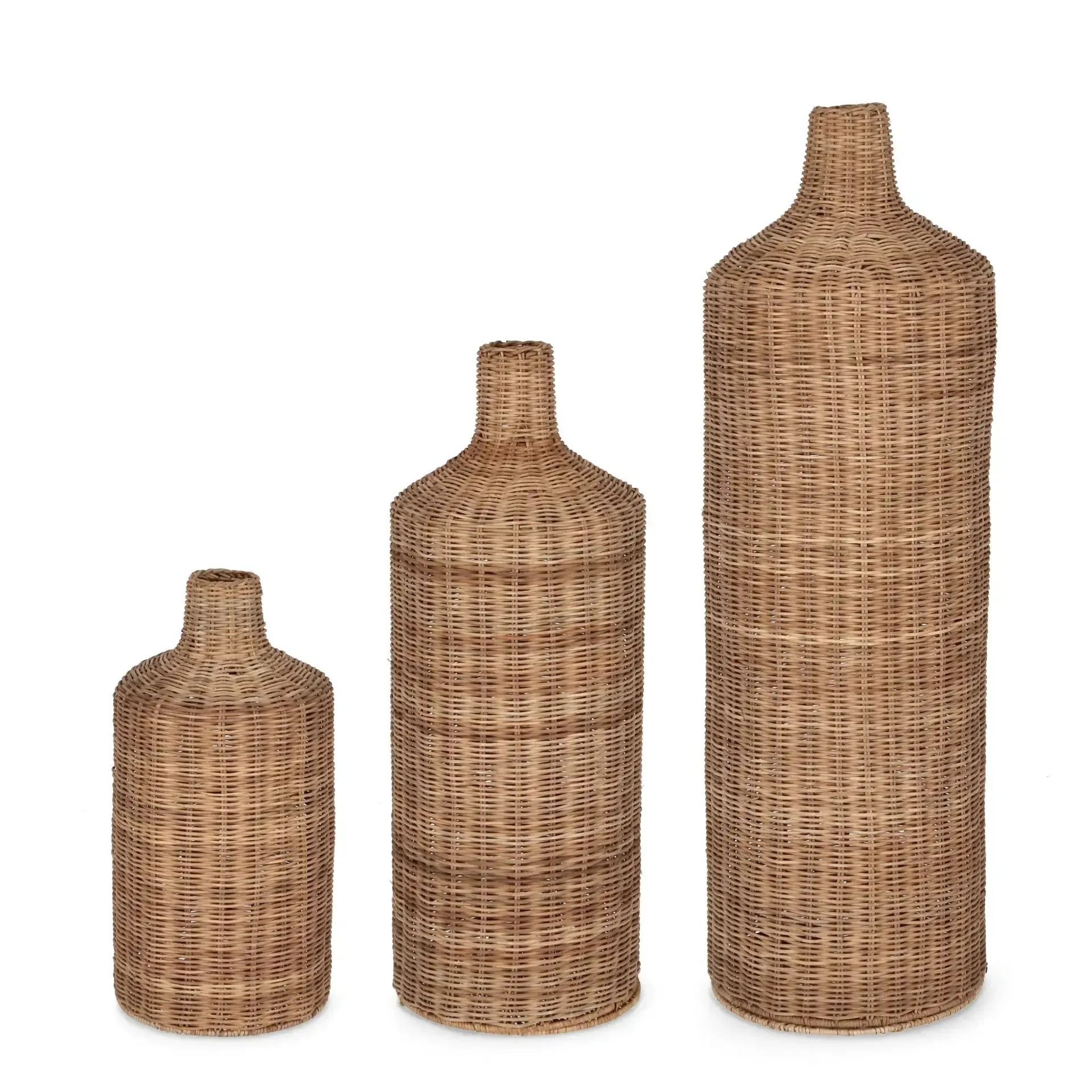 Zestaw lampionów KADIN Ø19 + Ø22 + Ø25 Bizzotto brązowy rattanowy
